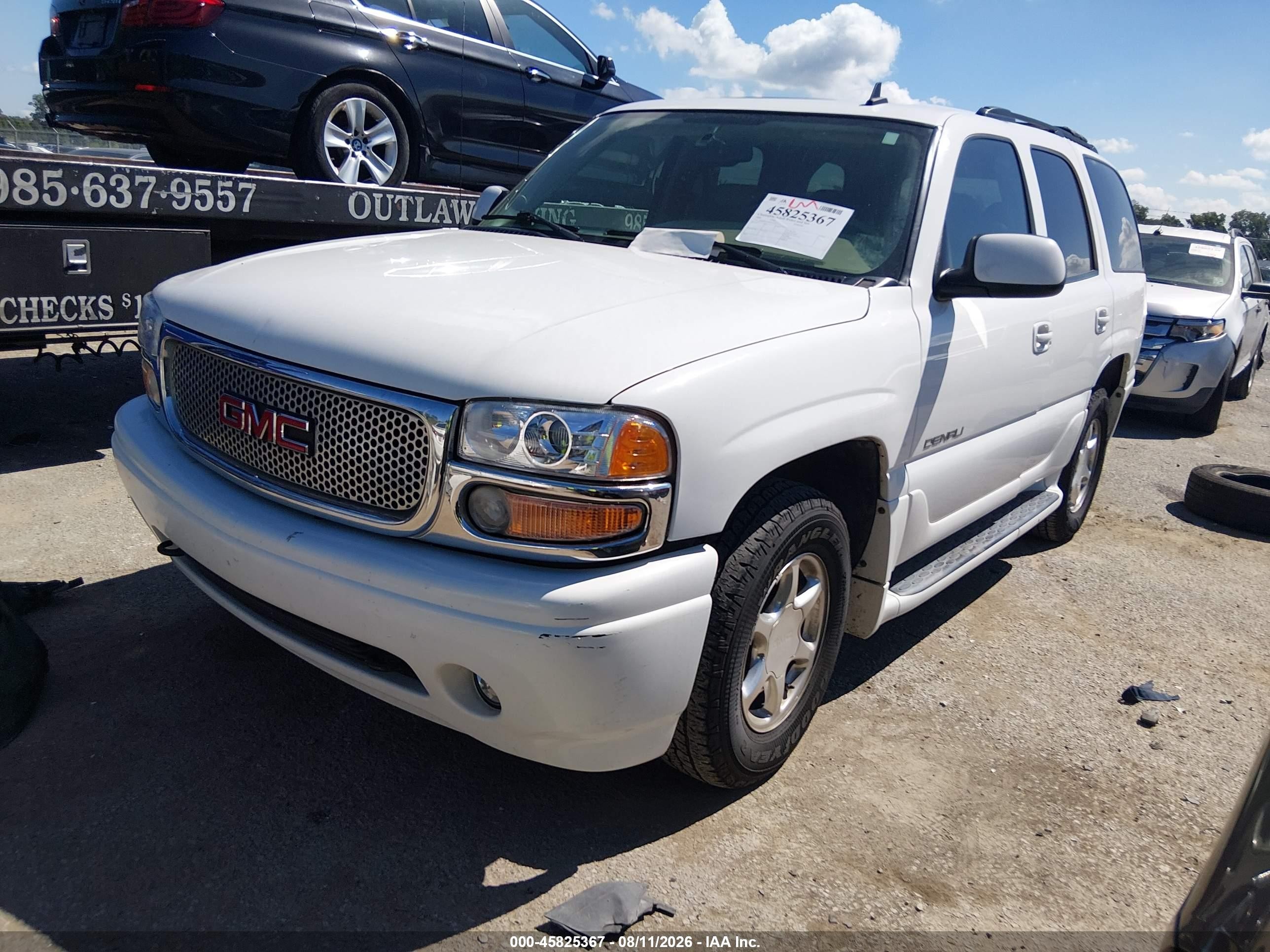 2006 Gmc Yukon Denali White vin: 1GKEK63UX6J137701