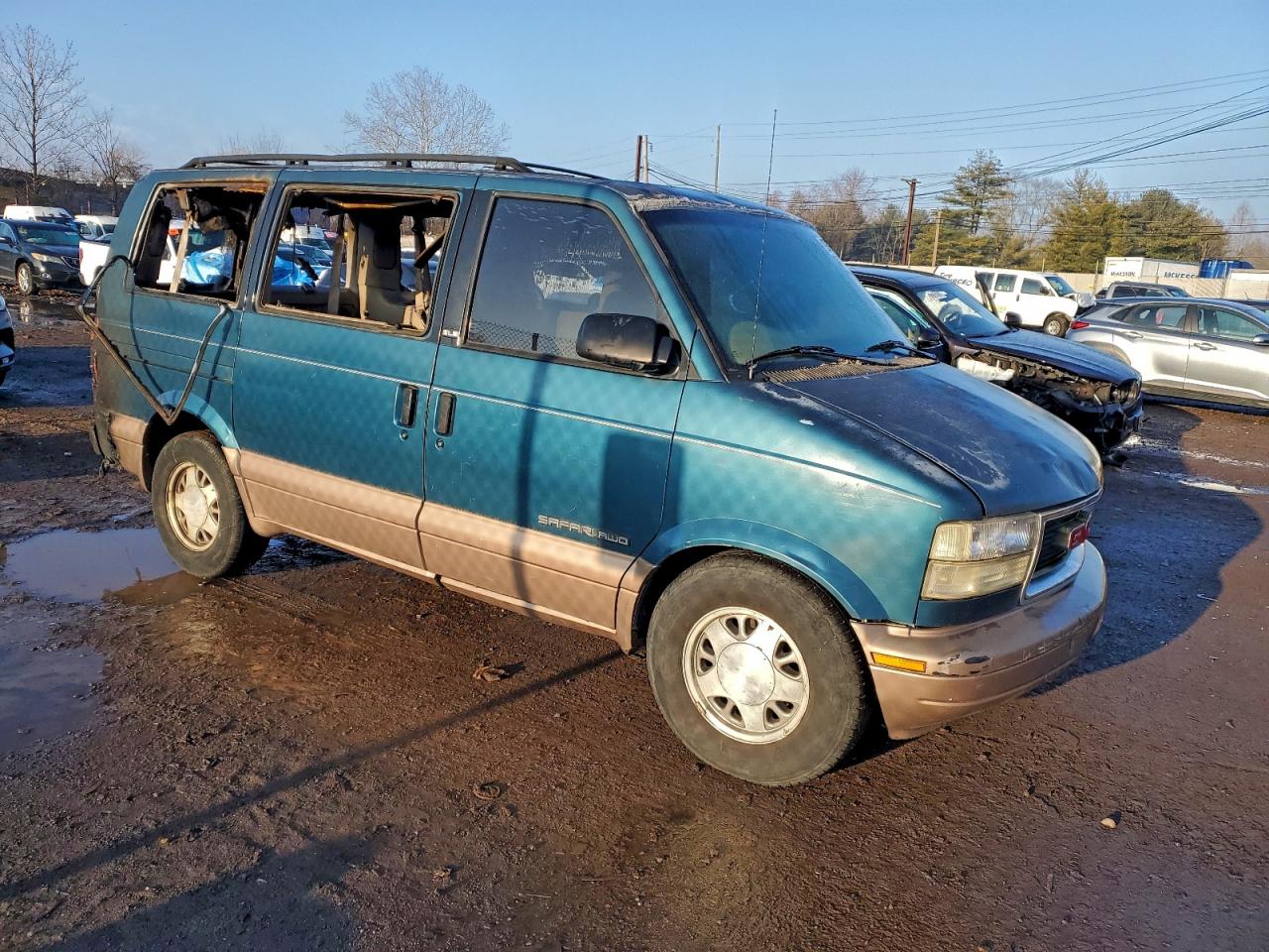 1998 Gmc Safari Xt Teal vin: 1GKEL19W4WB520245