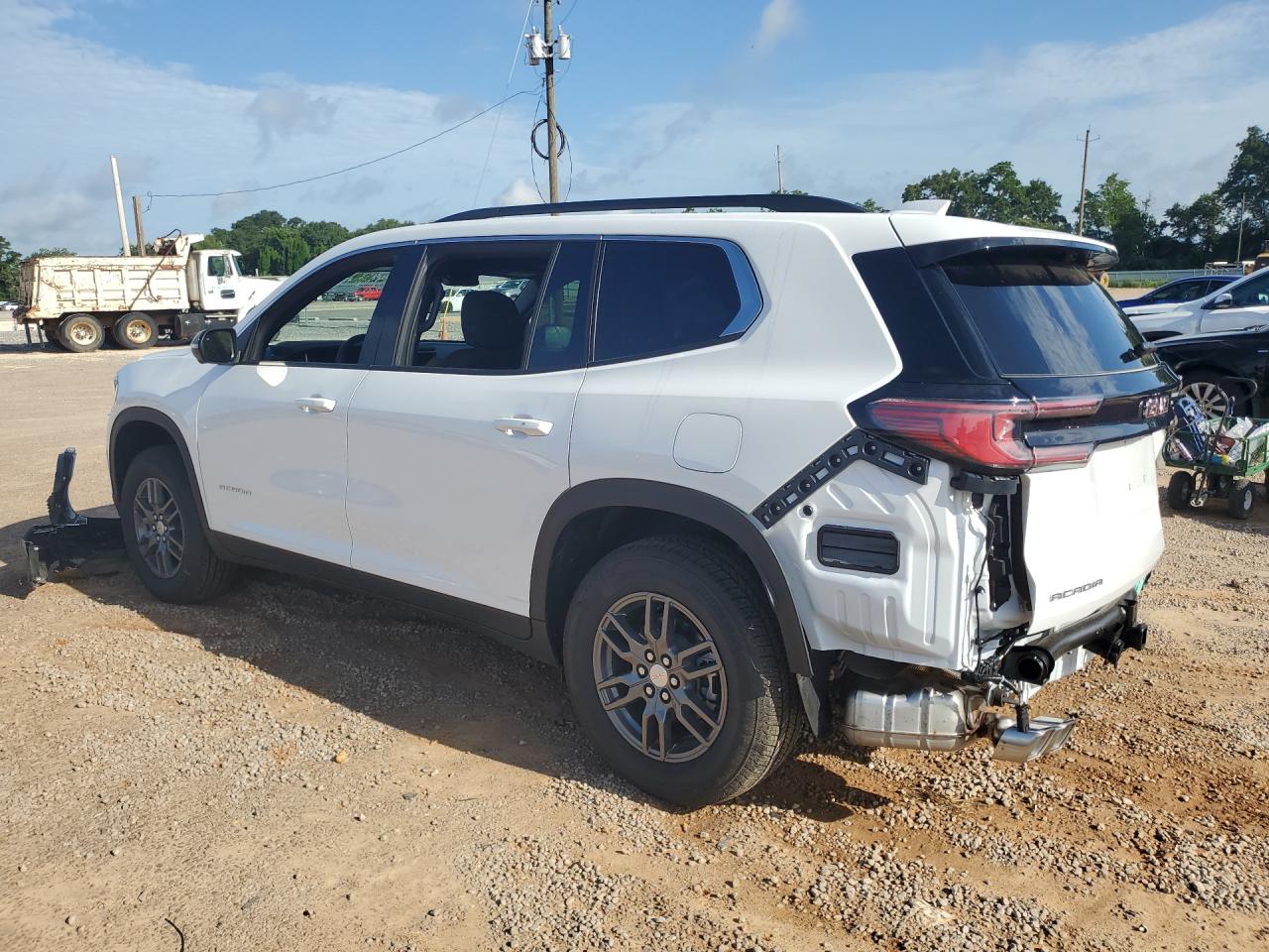 2026 Gmc Acadia Elevation White vin: 1GKENKKS6TJ275344 Damage: Left Front Window, Missing, Replacement Required