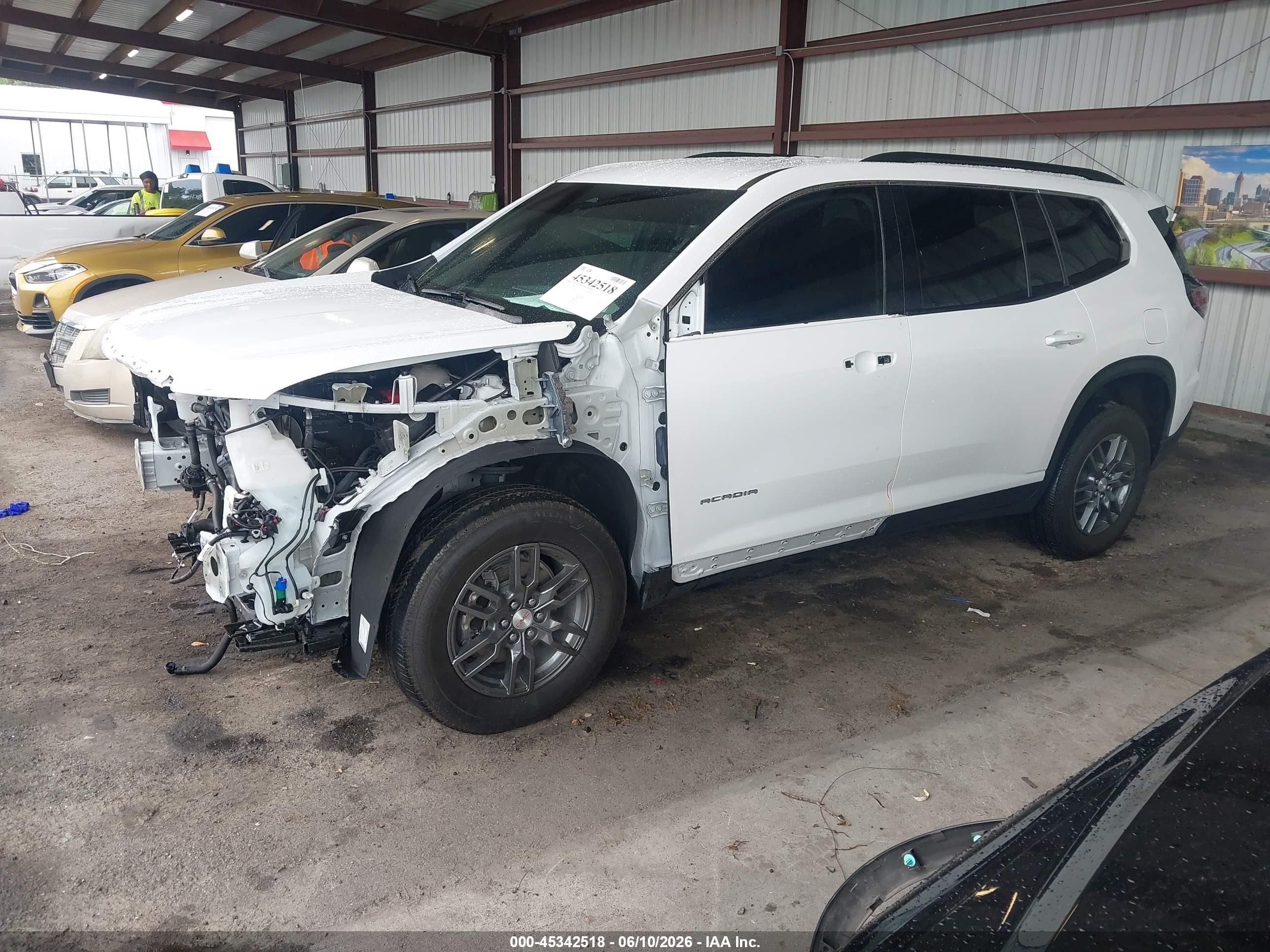 2025 Gmc Acadia Fwd Elevation White vin: 1GKENKRS1SJ135576