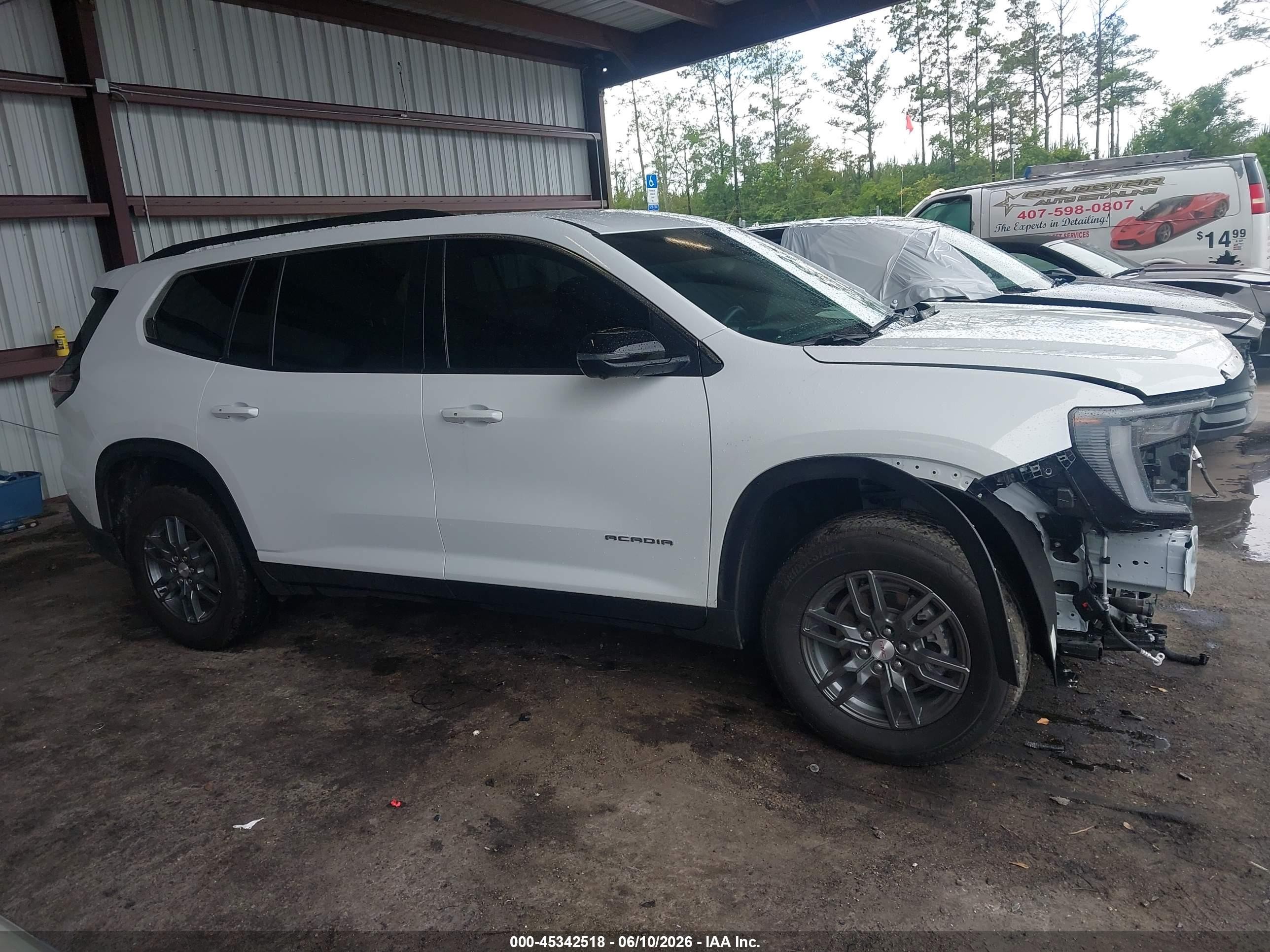 2025 Gmc Acadia Fwd Elevation White vin: 1GKENKRS1SJ135576