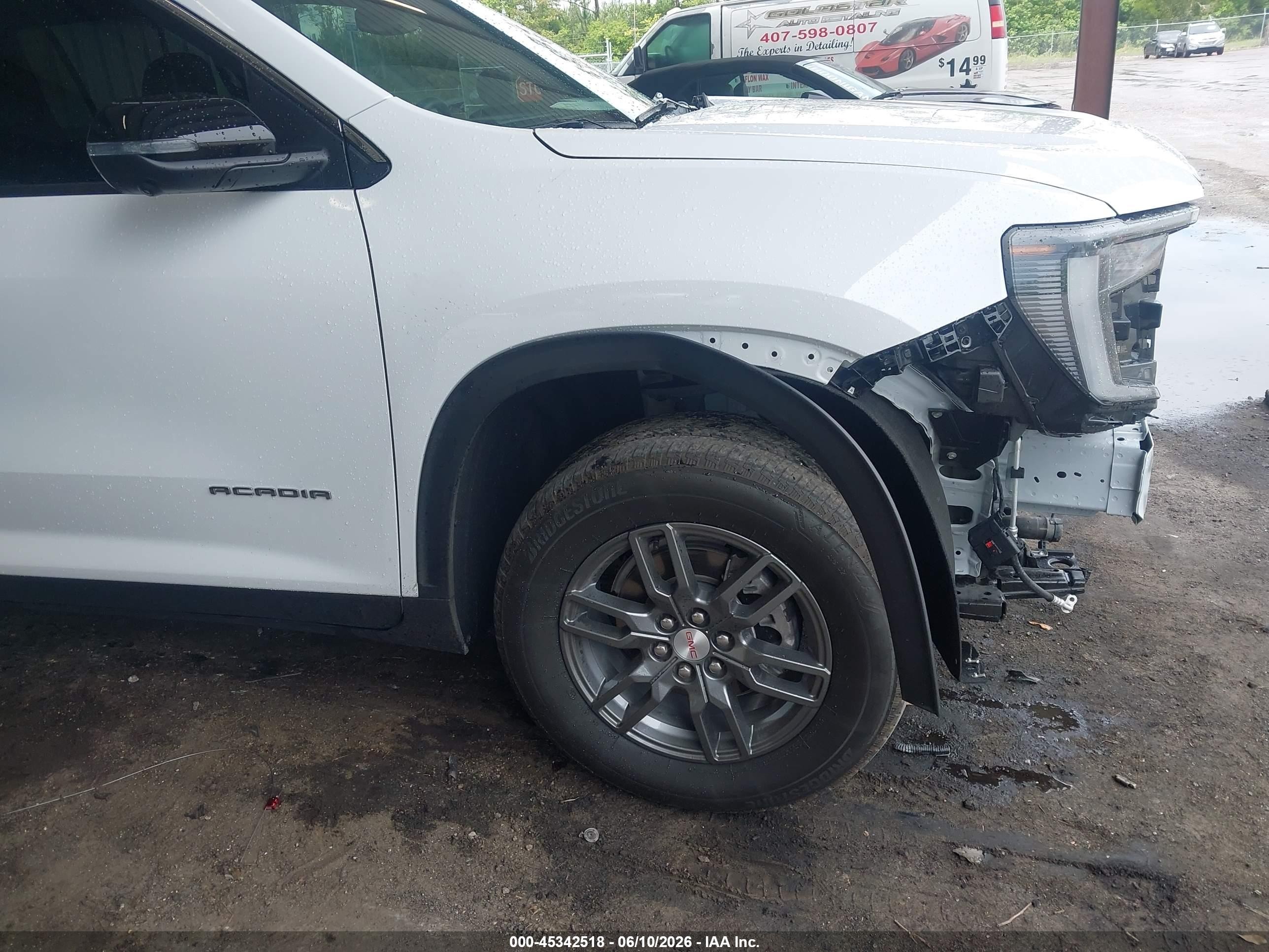 2025 Gmc Acadia Fwd Elevation White vin: 1GKENKRS1SJ135576