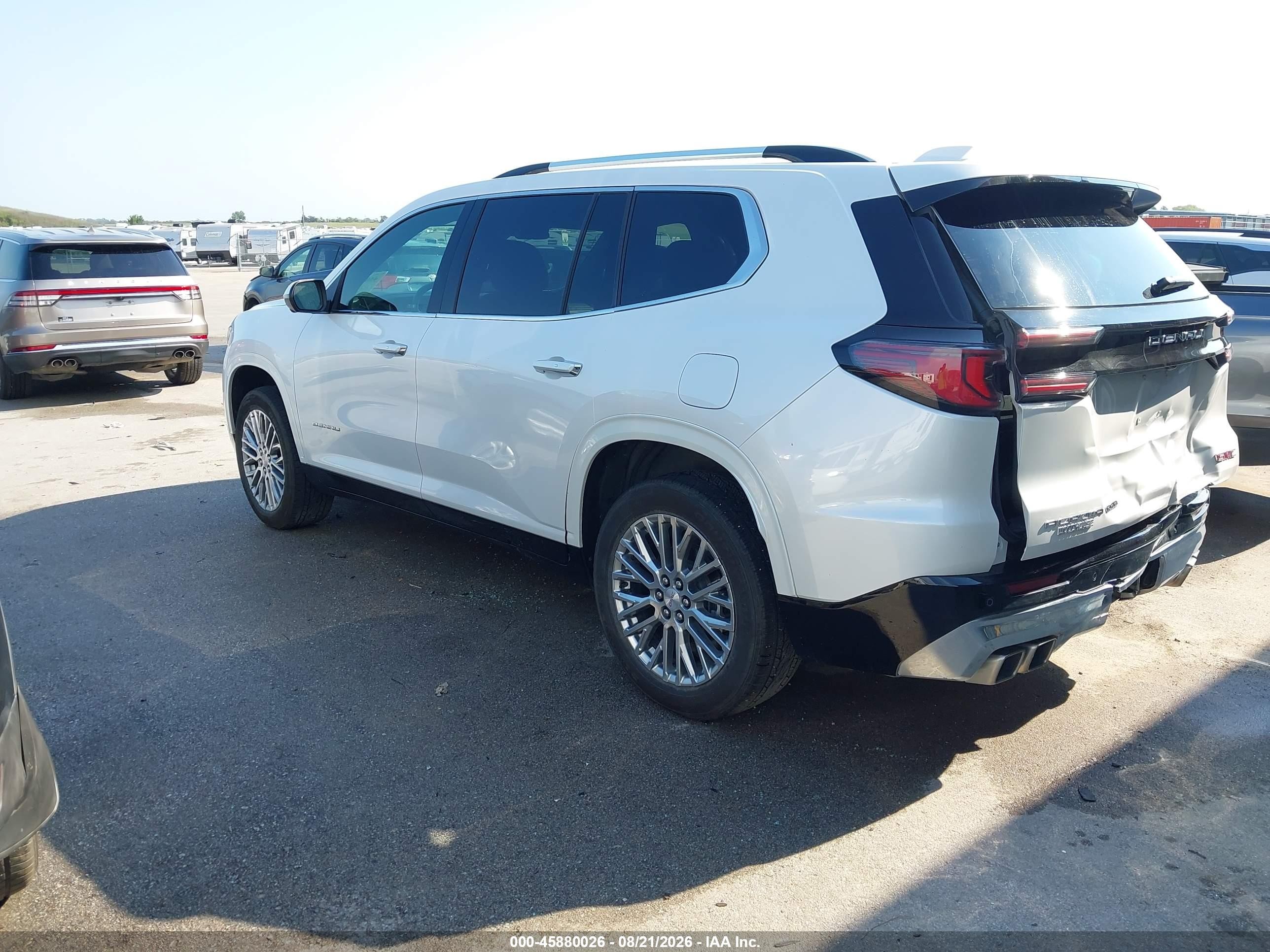 2025 Gmc Acadia Awd Denali White vin: 1GKENRRS8SJ163447