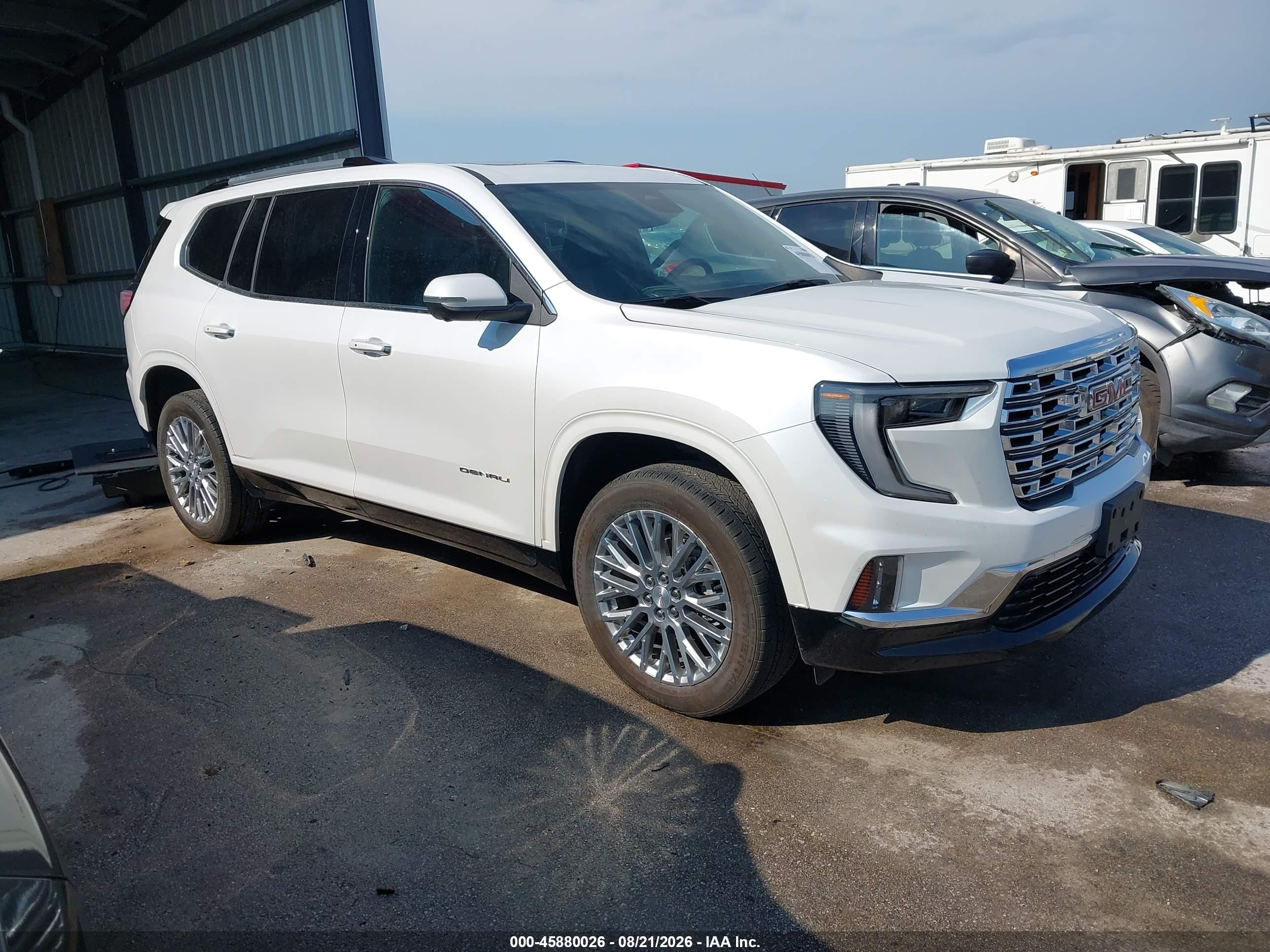2025 Gmc Acadia Awd Denali White vin: 1GKENRRS8SJ163447
