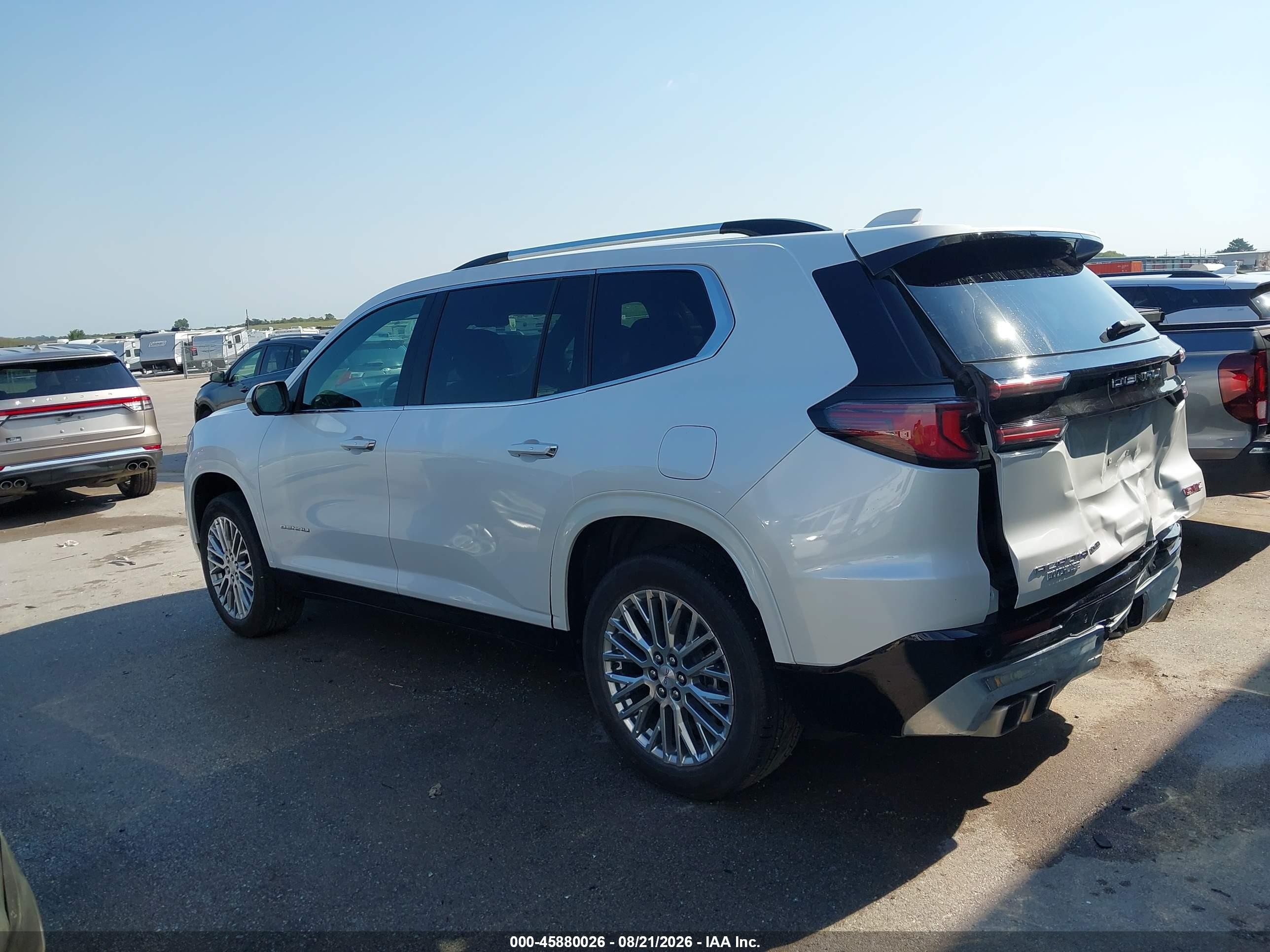 2025 Gmc Acadia Awd Denali White vin: 1GKENRRS8SJ163447