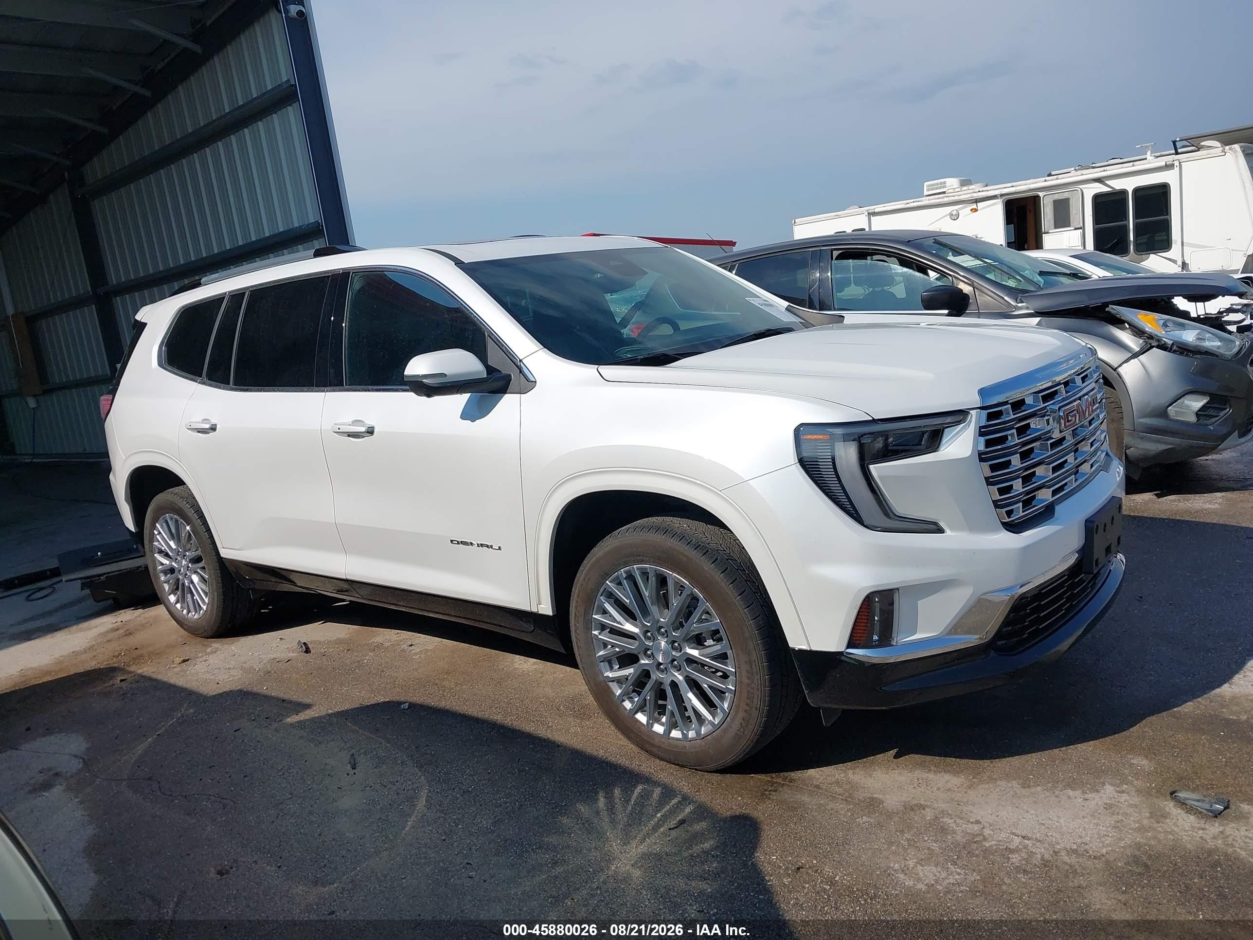 2025 Gmc Acadia Awd Denali White vin: 1GKENRRS8SJ163447