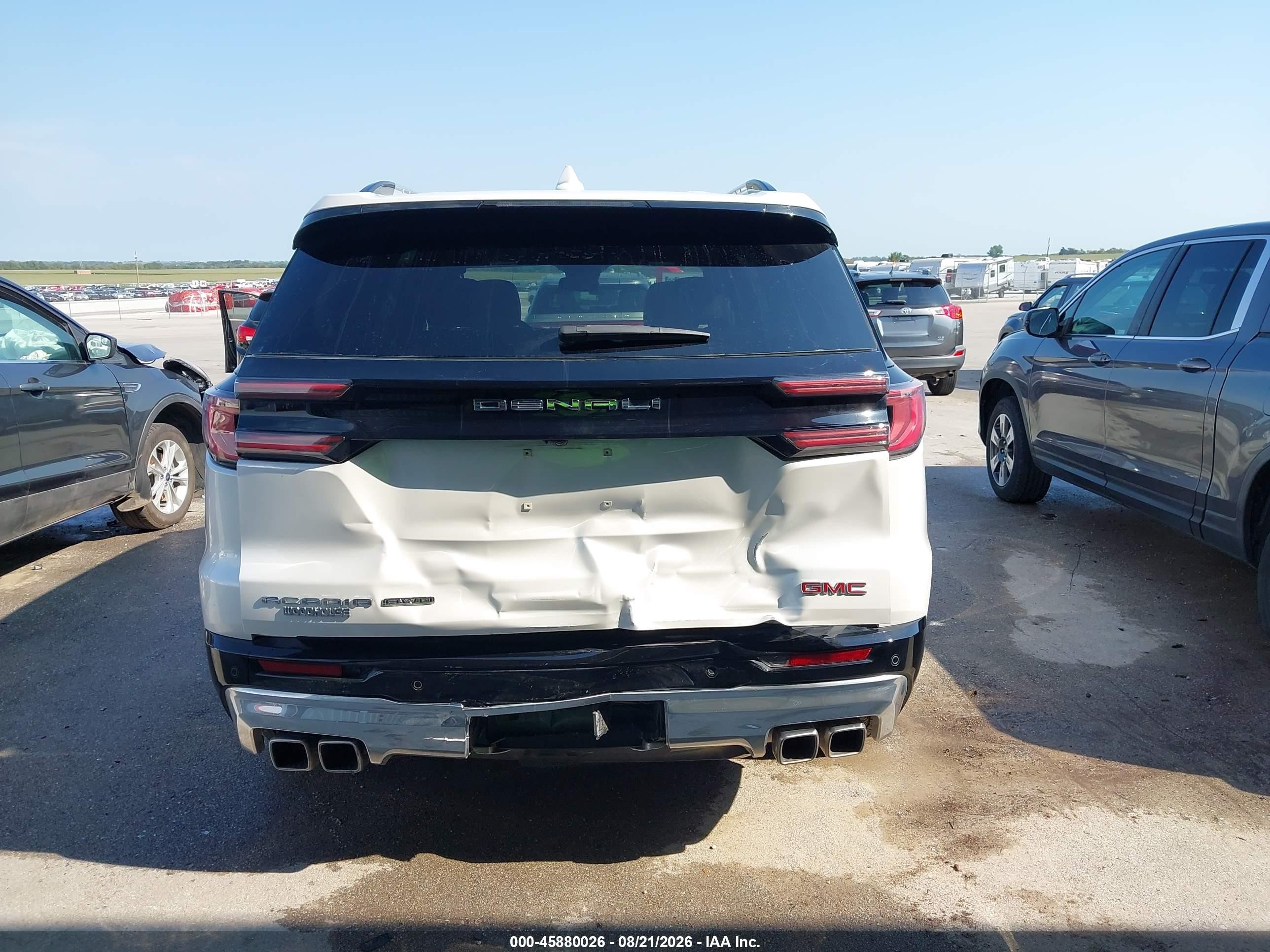 2025 Gmc Acadia Awd Denali White vin: 1GKENRRS8SJ163447