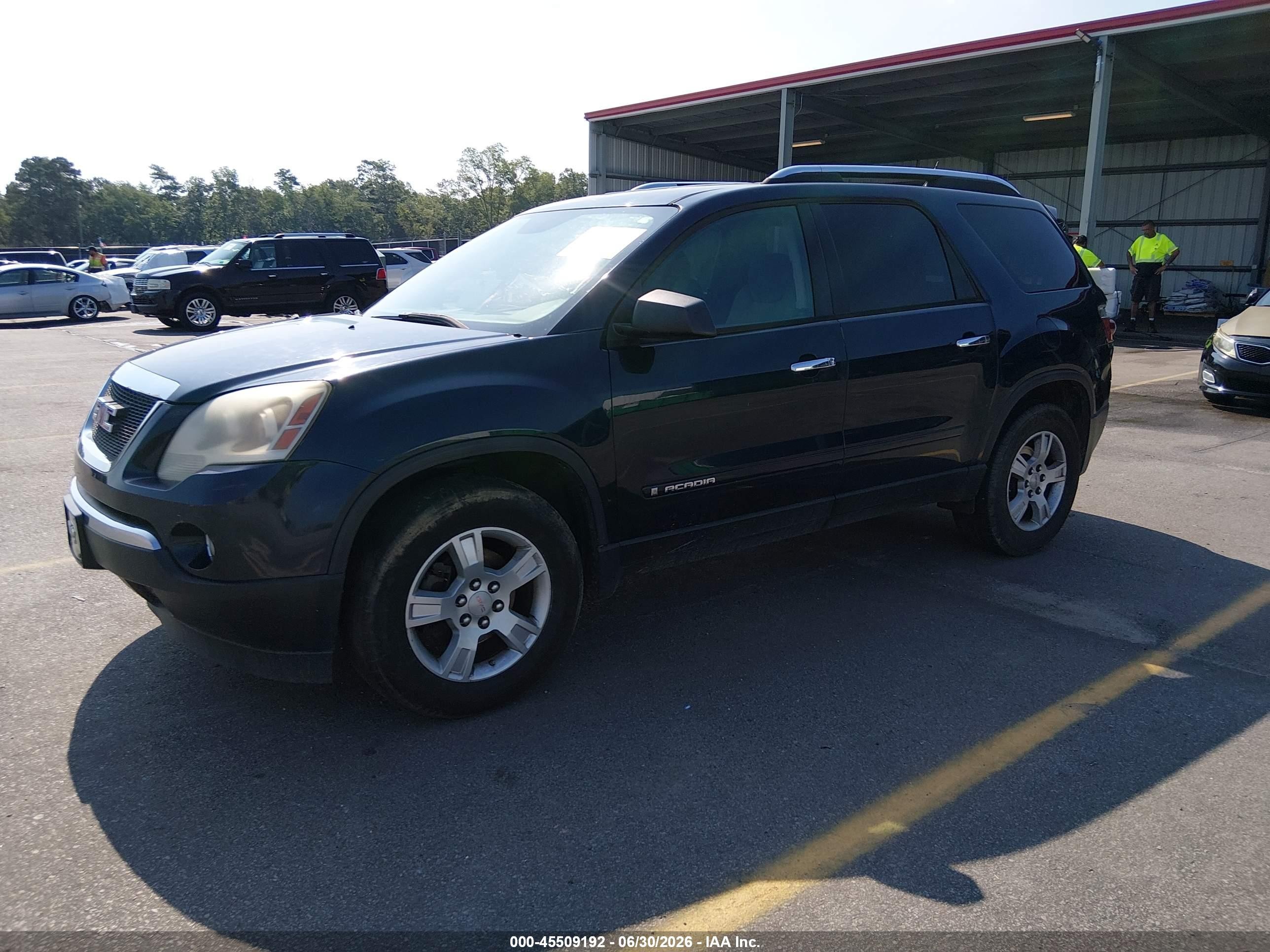 2008 Gmc Acadia Sle-1 Dark Blue vin: 1GKER13708J241853