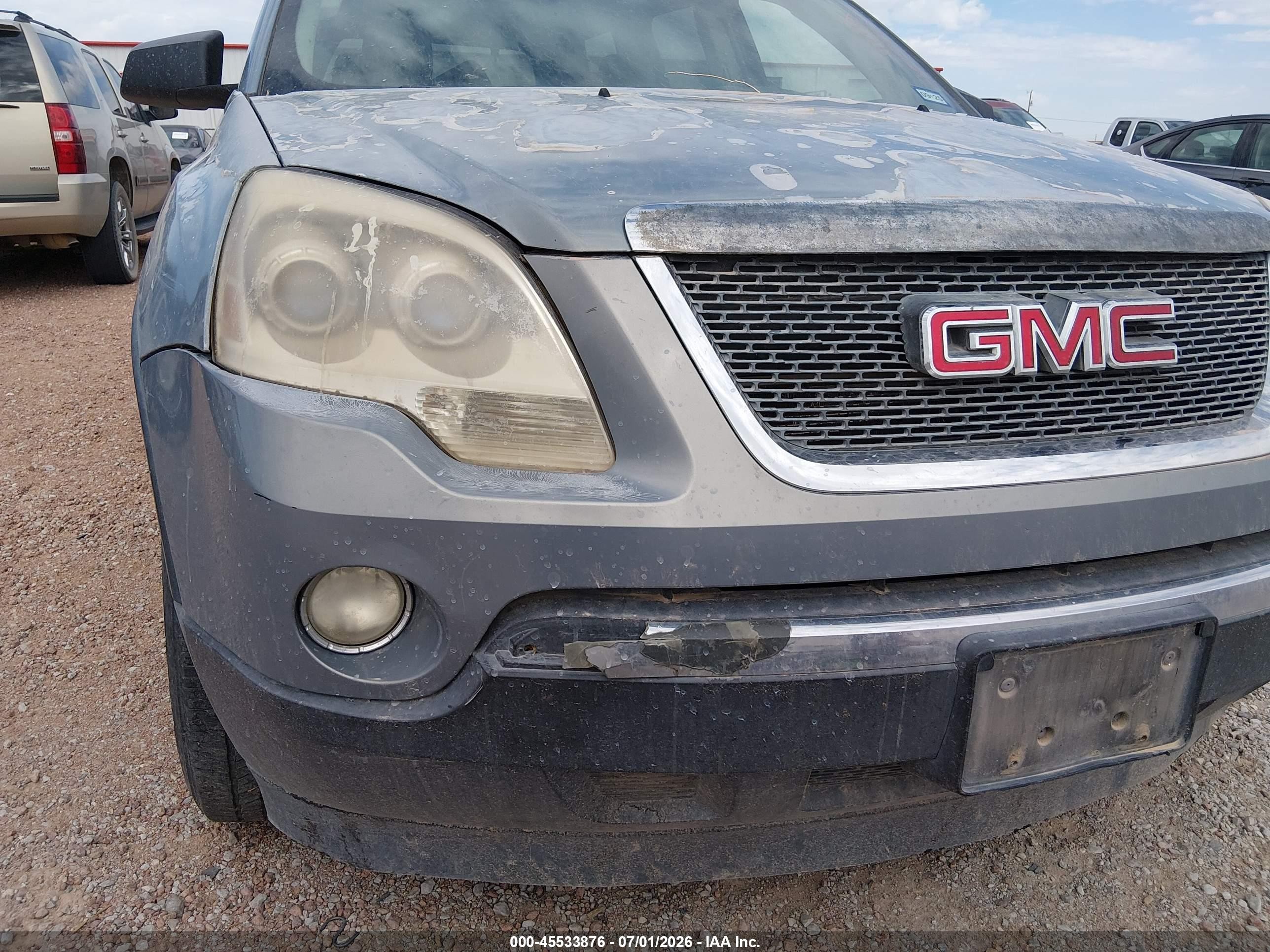 2008 Gmc Acadia Sle-1 Light Blue vin: 1GKER13718J256491