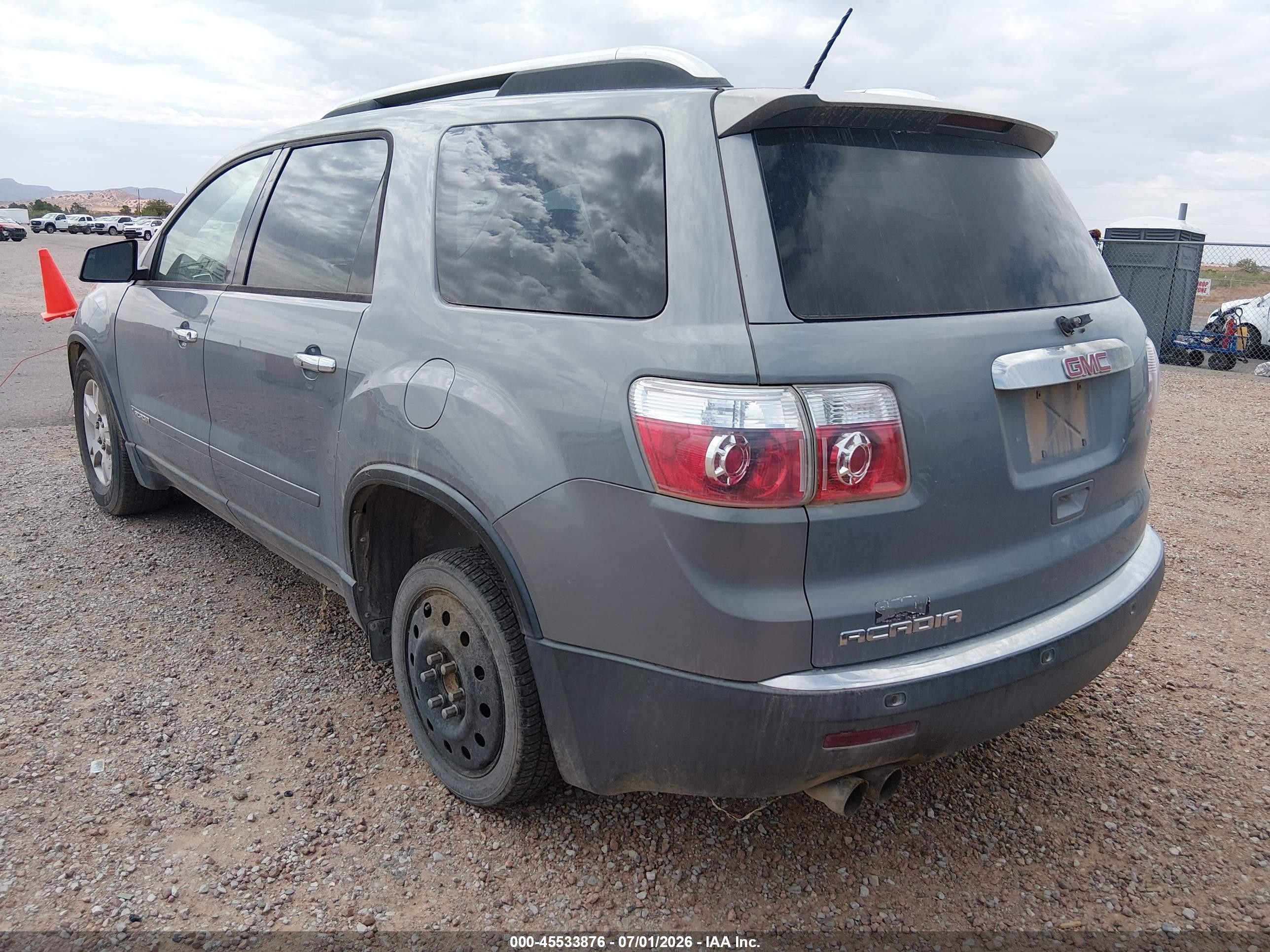 2008 Gmc Acadia Sle-1 Light Blue vin: 1GKER13718J256491