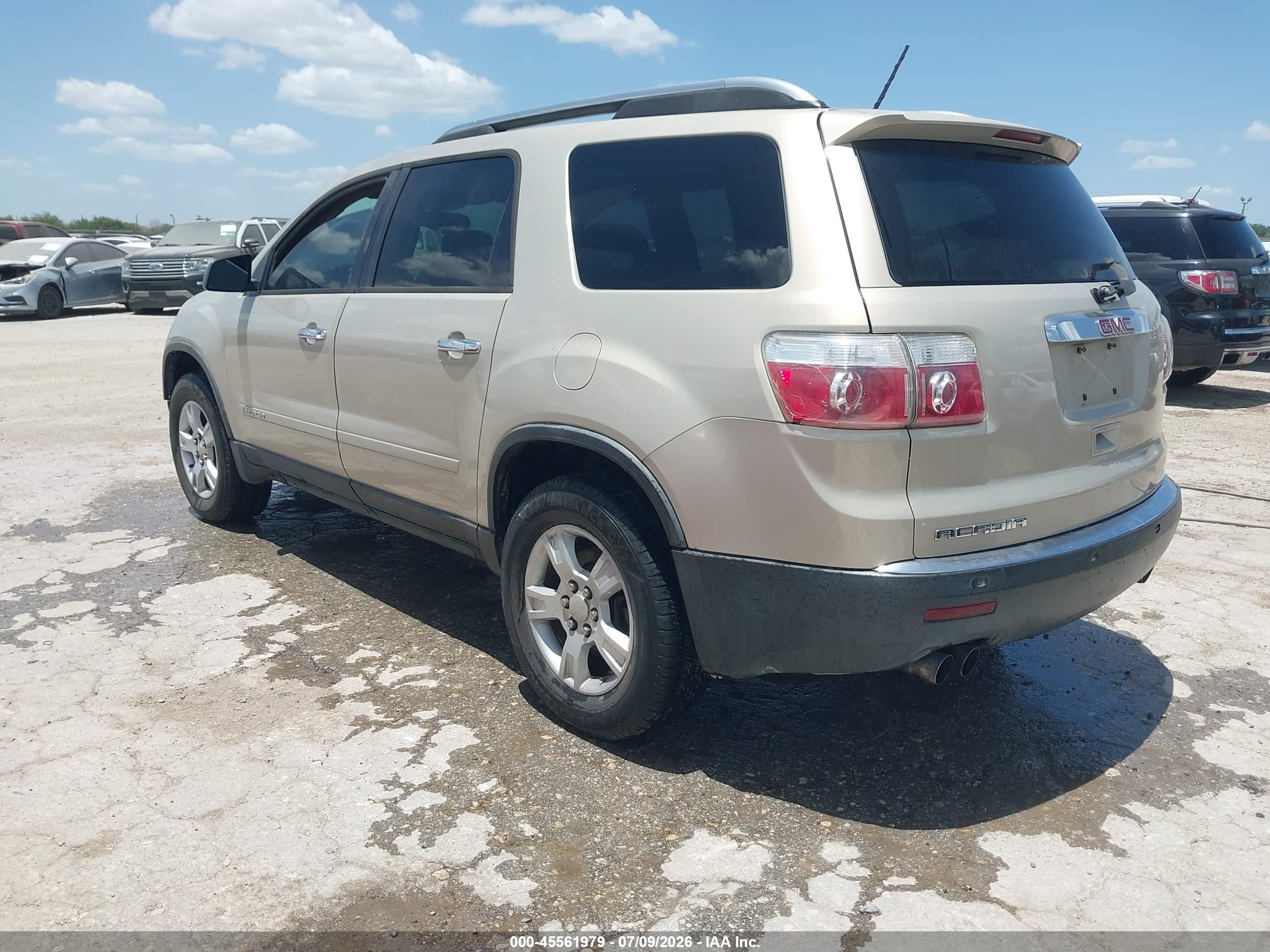 2008 Gmc Acadia Sle-1 Бежевый vin: 1GKER13738J184239