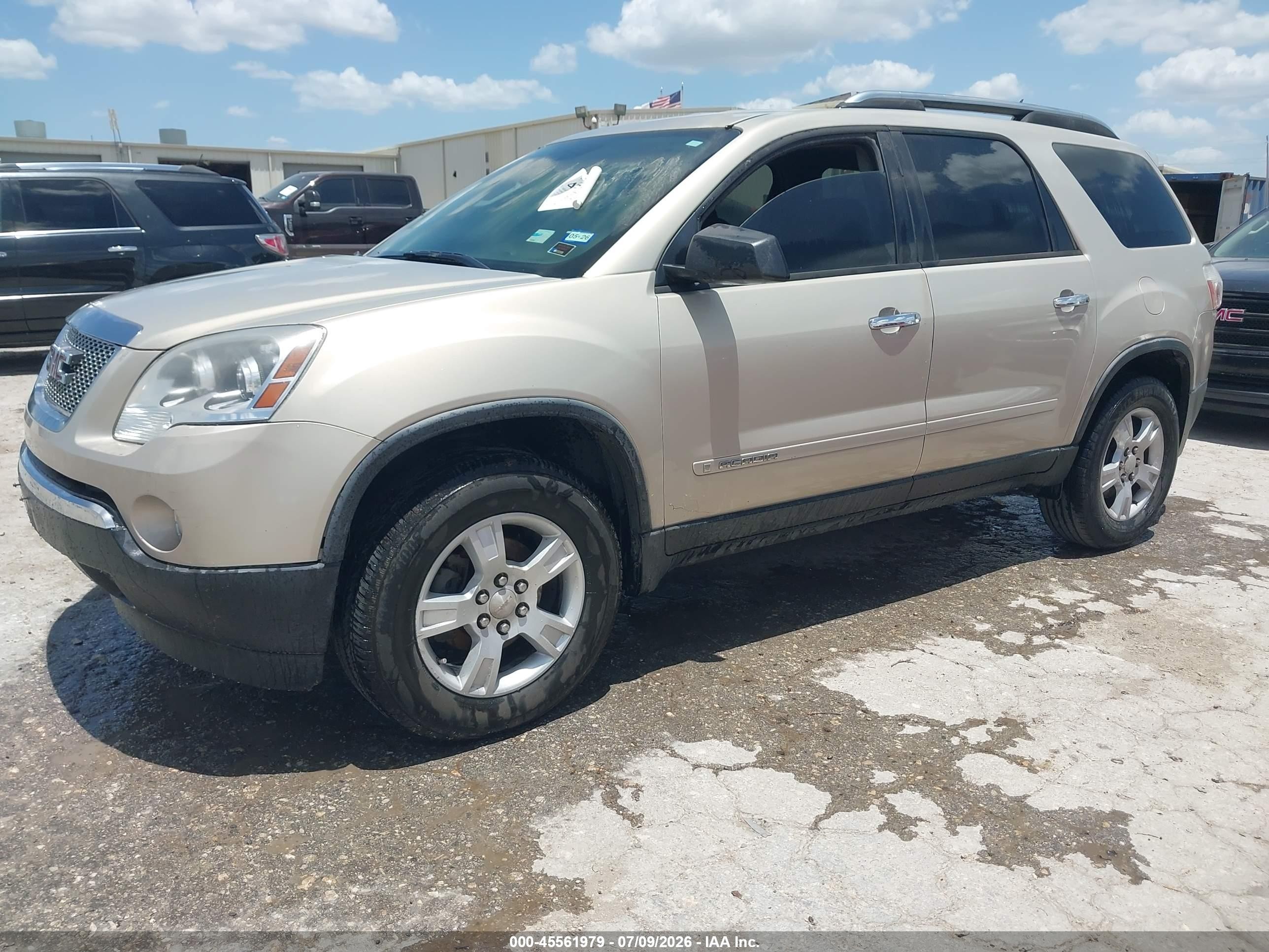 2008 Gmc Acadia Sle-1 Бежевый vin: 1GKER13738J184239