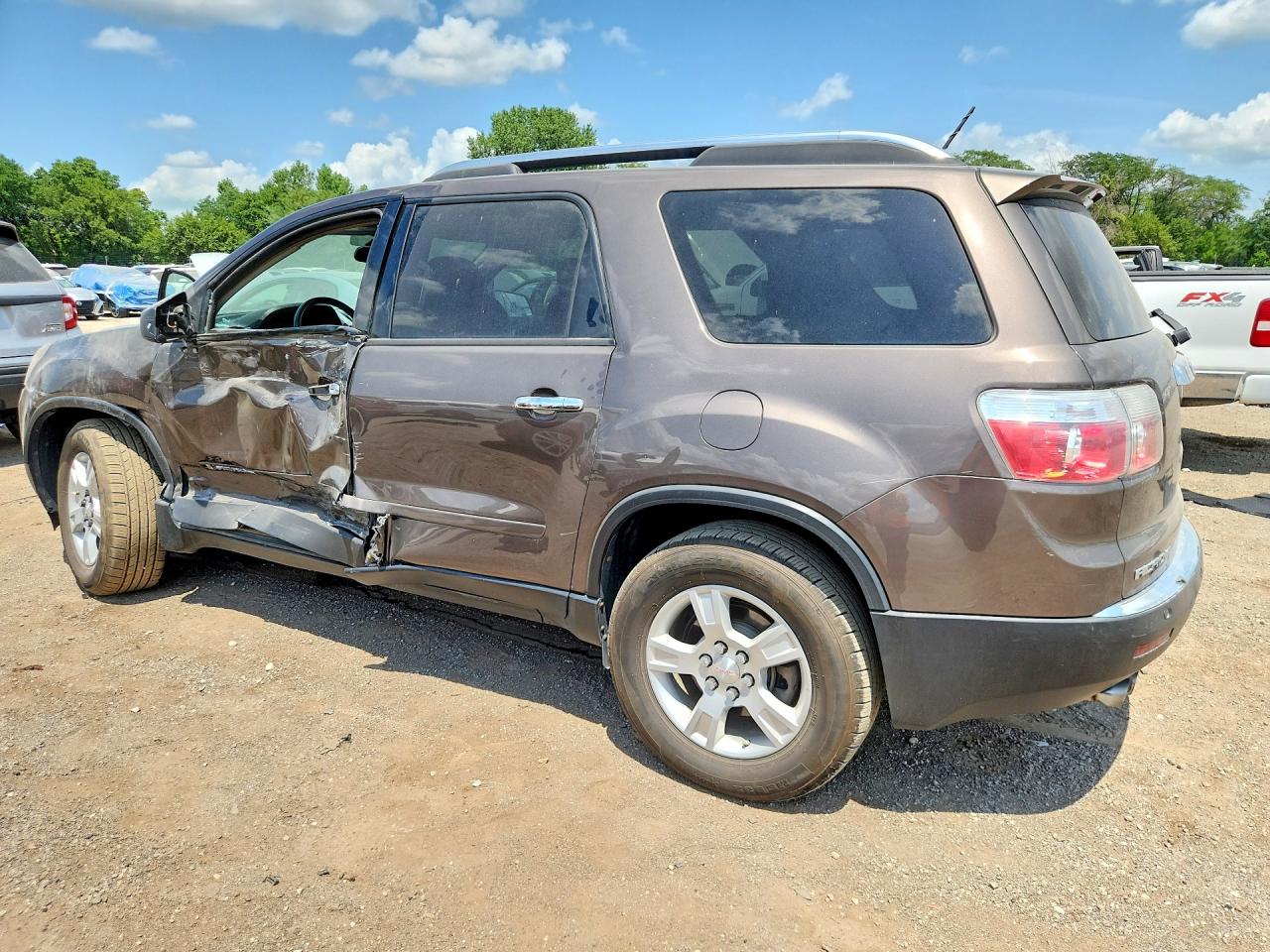 2008 Gmc Acadia Sle Brown vin: 1GKER13738J198013