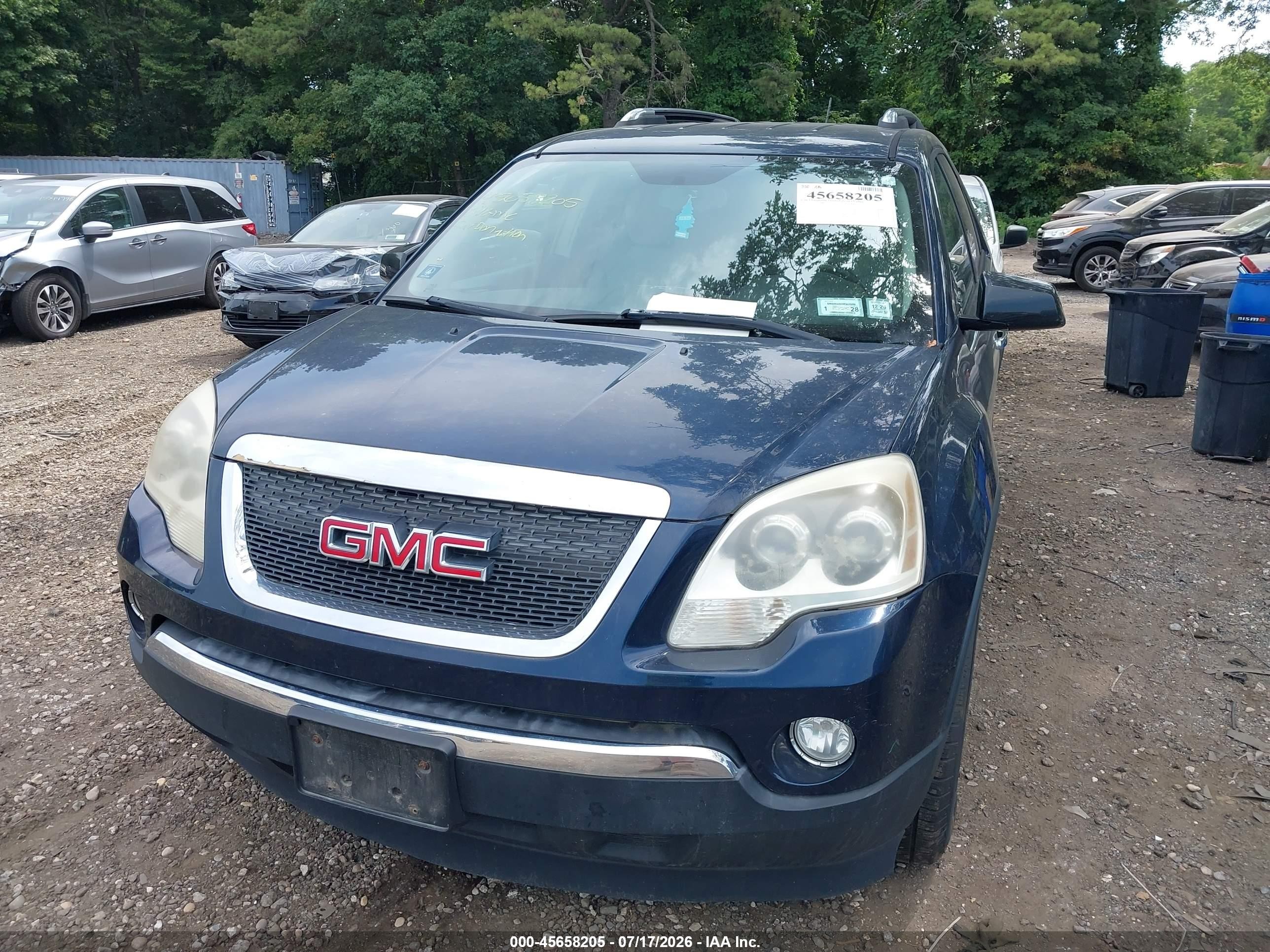 2007 Gmc Acadia Sle Blue vin: 1GKER13747J101416