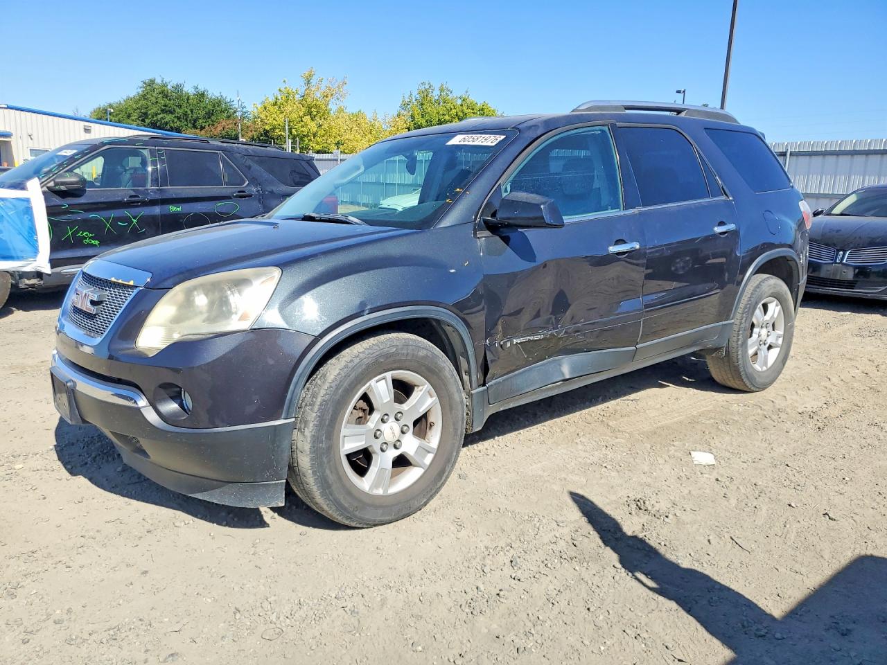 2007 Gmc Acadia Sle Black vin: 1GKER13757J101800