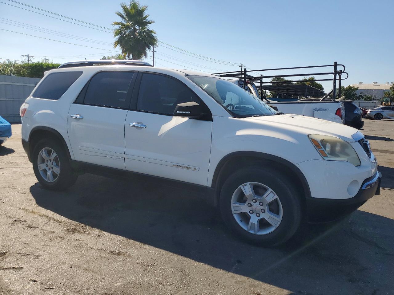 2007 Gmc Acadia Sle White vin: 1GKER13757J156571
