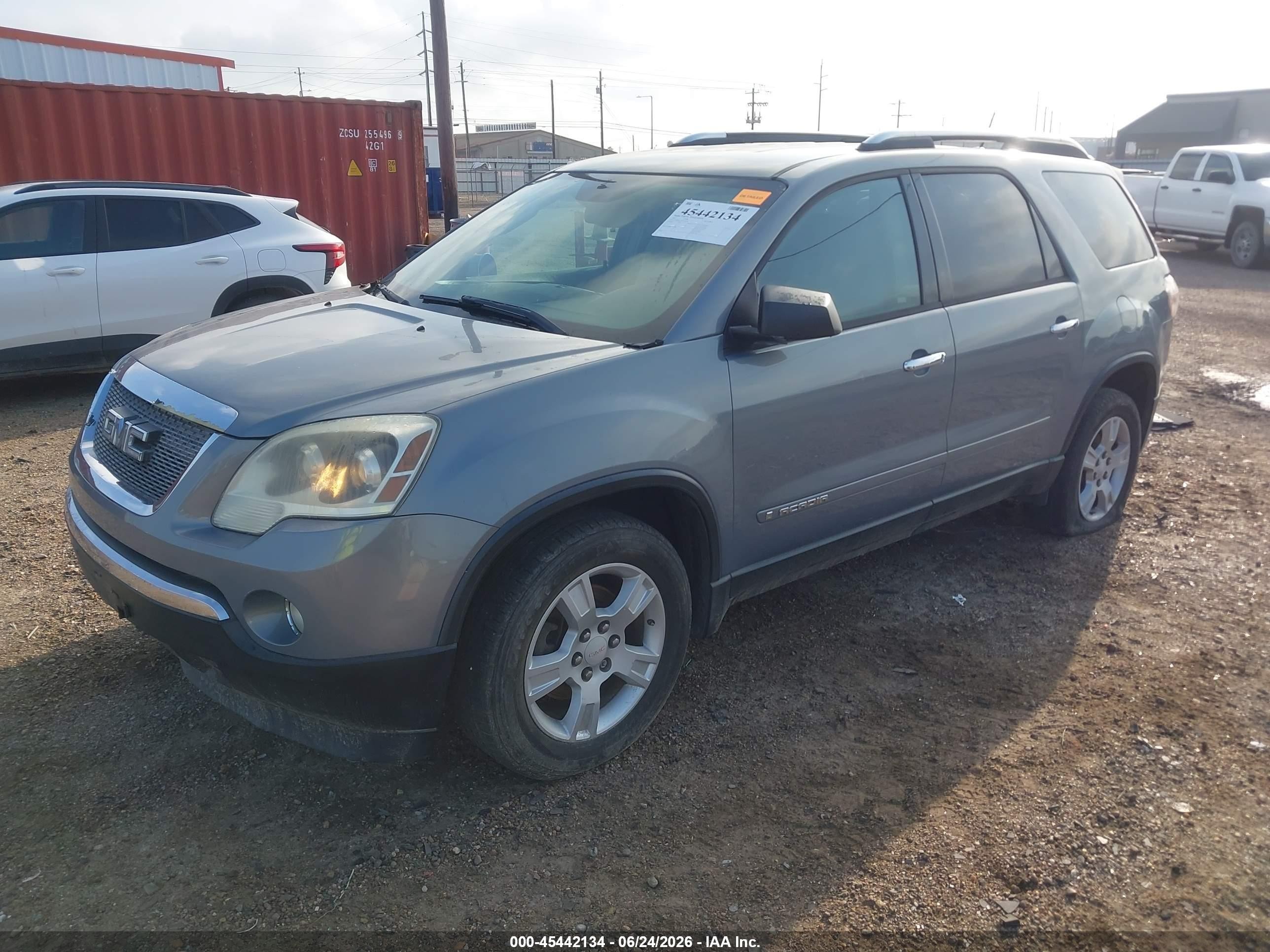 2007 Gmc Acadia Sle-1 Gray vin: 1GKER13767J138094