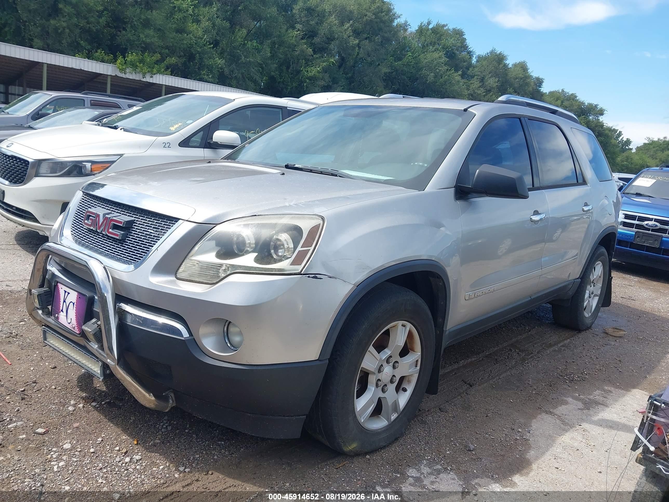 2008 Gmc Acadia Sle-1 Silver vin: 1GKER13788J125641