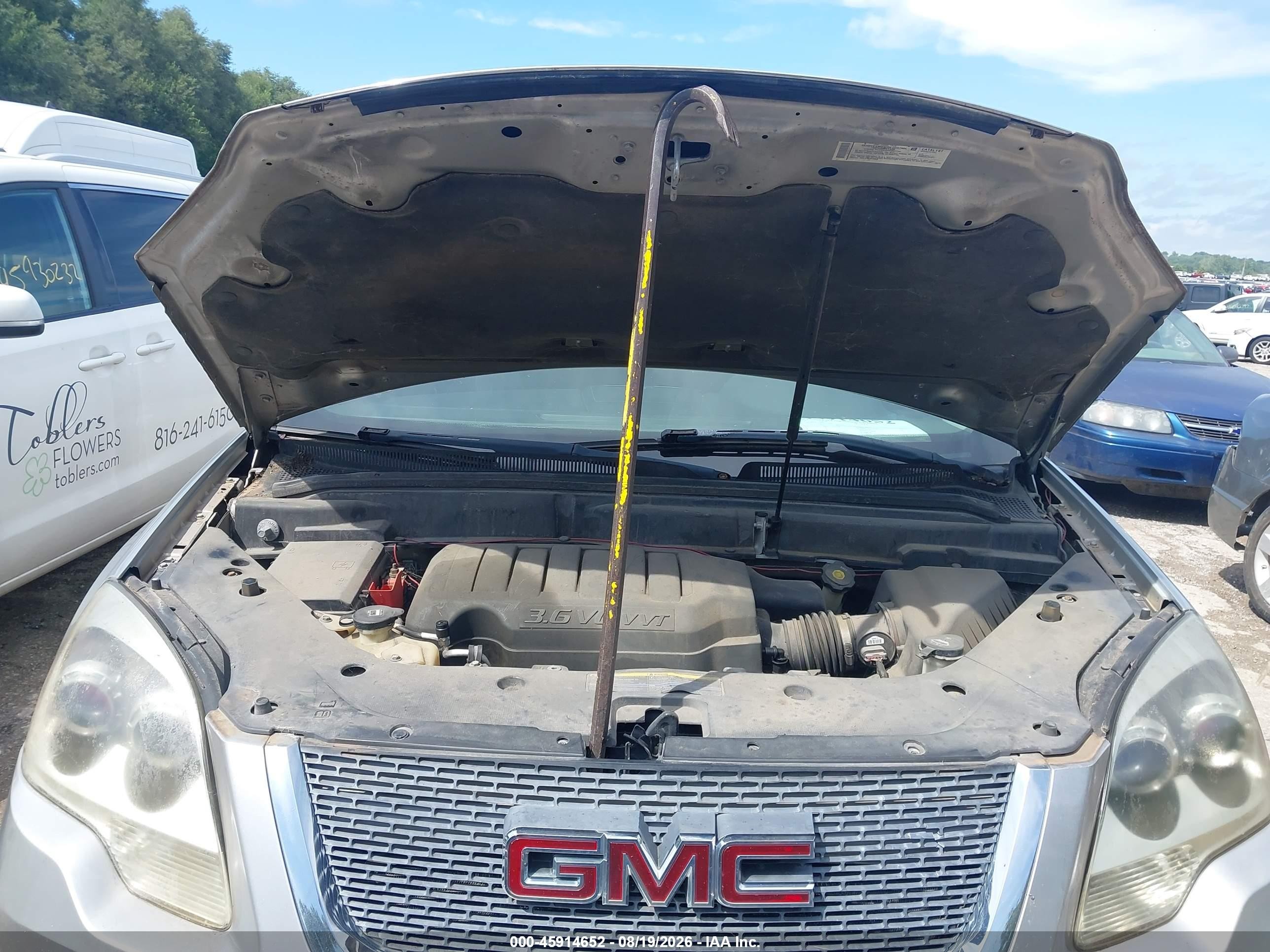 2008 Gmc Acadia Sle-1 Silver vin: 1GKER13788J125641