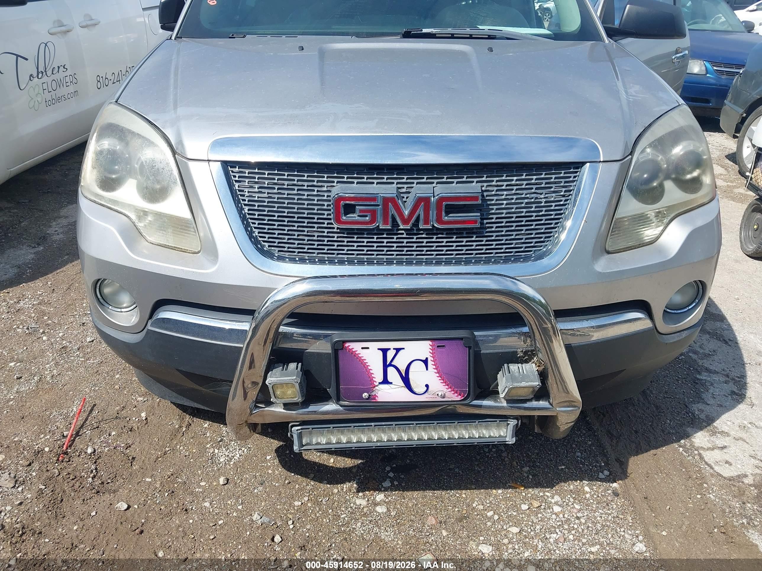2008 Gmc Acadia Sle-1 Silver vin: 1GKER13788J125641