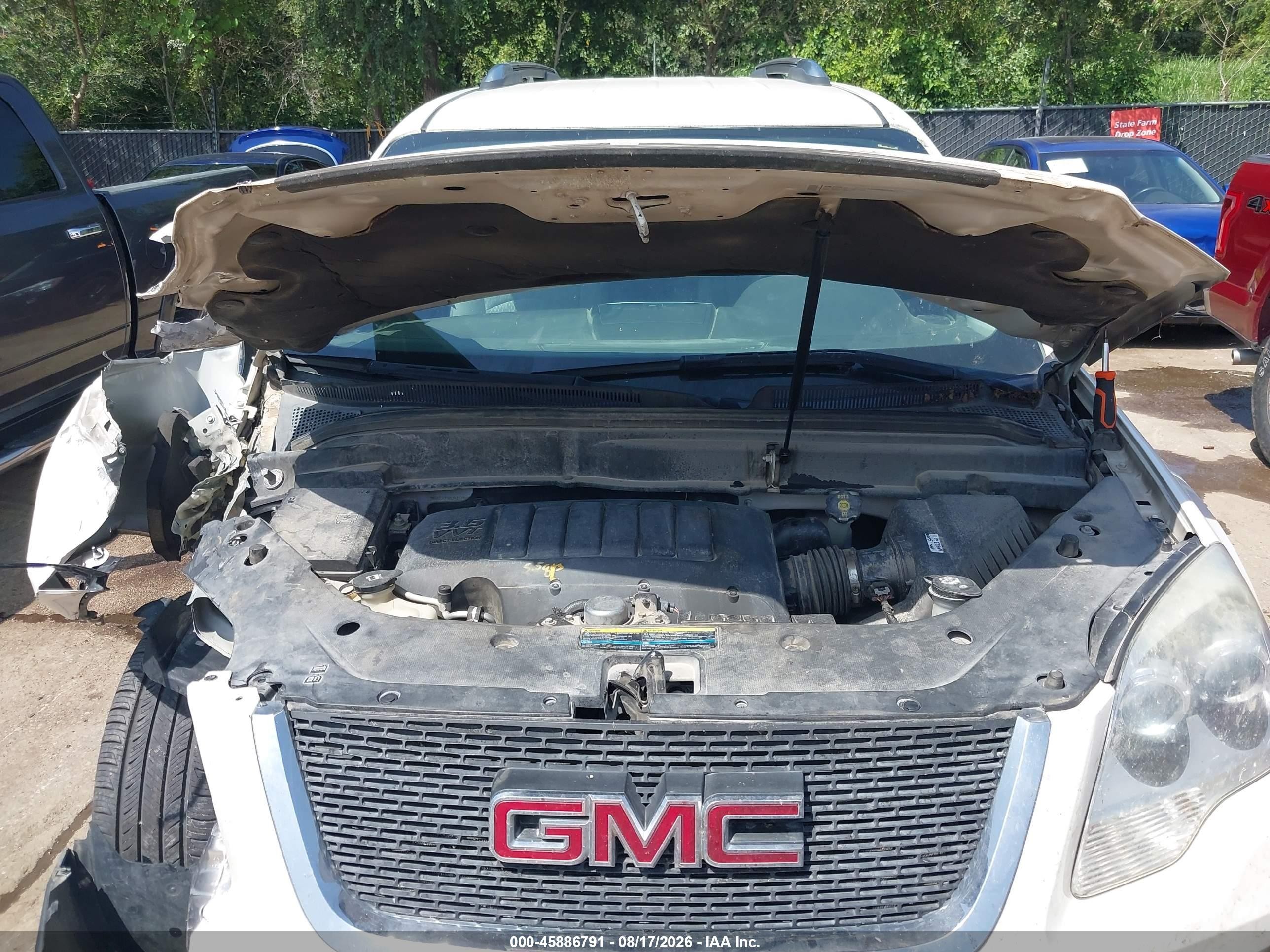 2009 Gmc Acadia Sle1 White vin: 1GKER13D09J179135