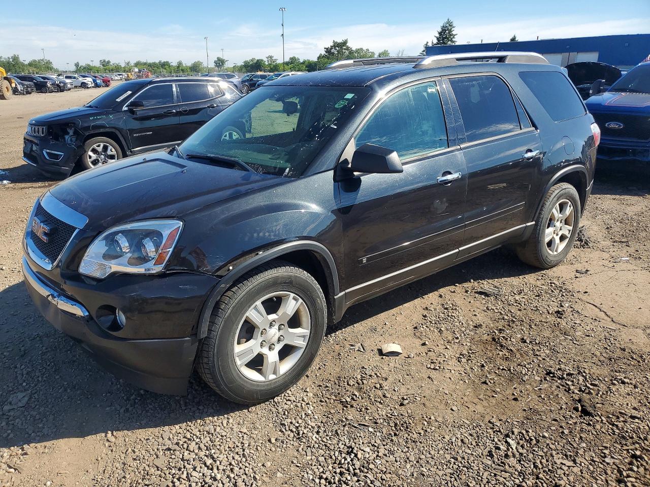 2009 Gmc Acadia Sle Black vin: 1GKER13D19J154244