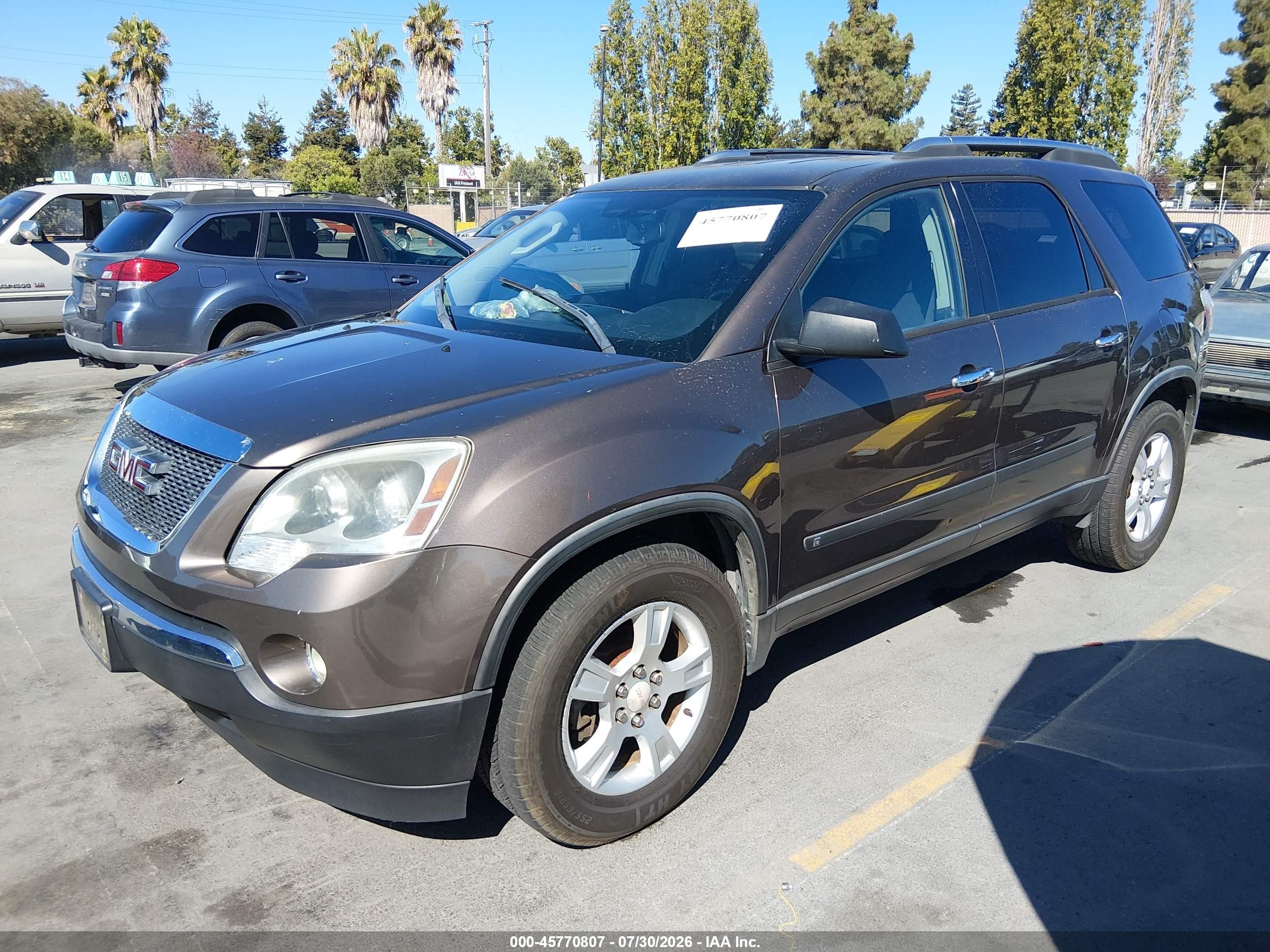 2009 Gmc Acadia Sle1 Gray vin: 1GKER13D19J181699