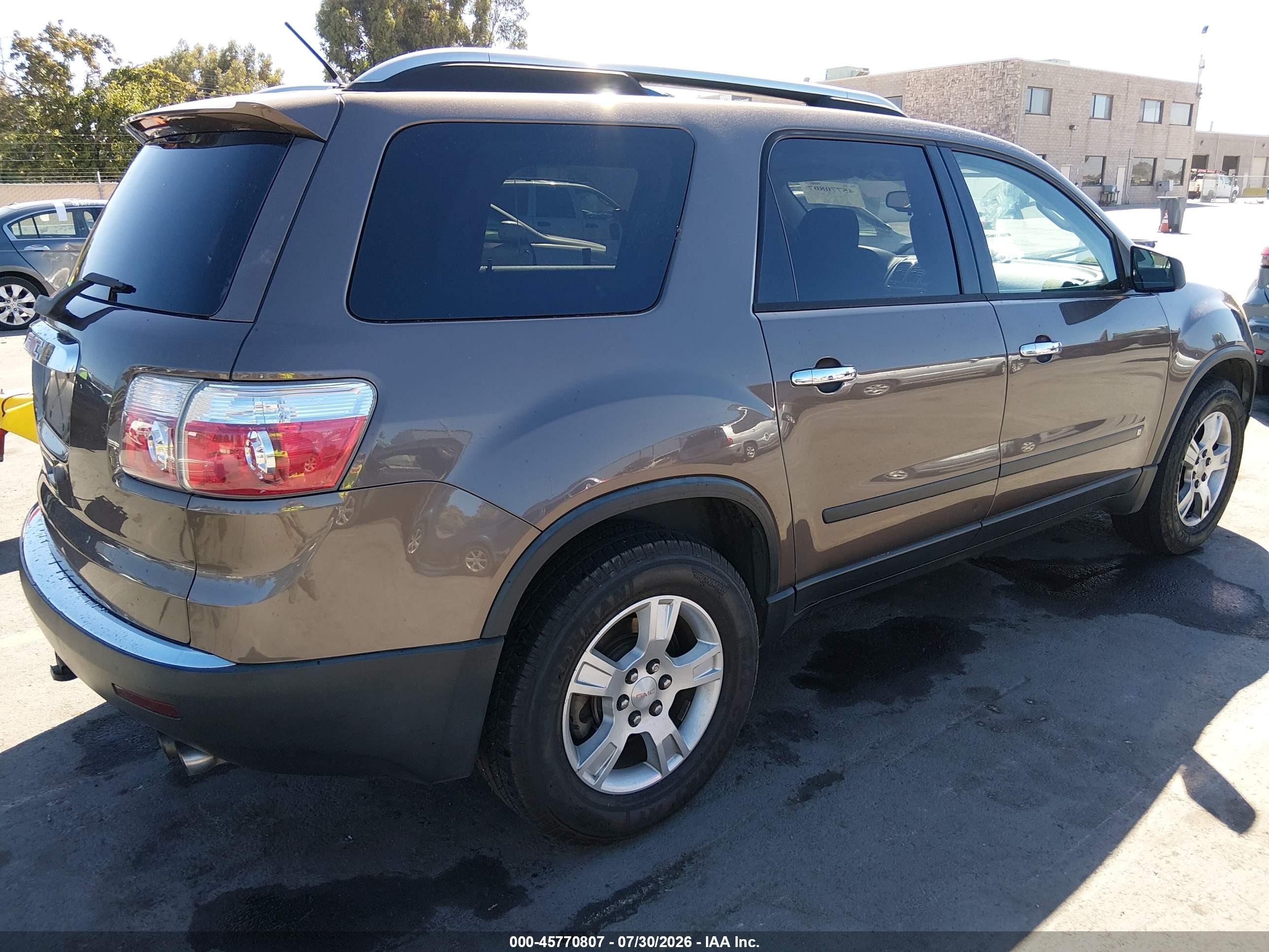 2009 Gmc Acadia Sle1 Gray vin: 1GKER13D19J181699