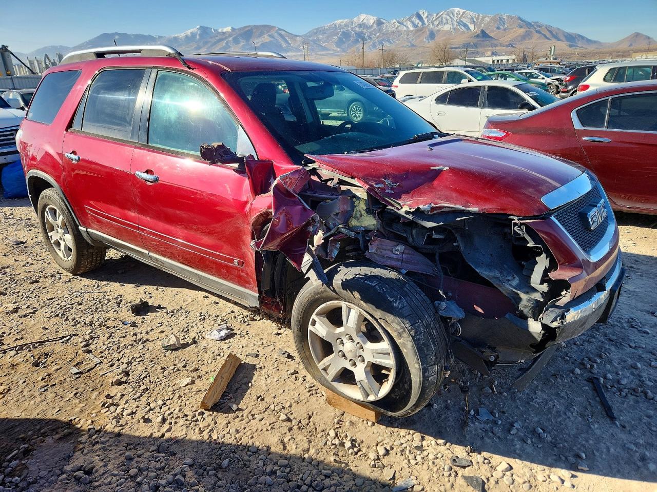 2009 Gmc Acadia Sle Red vin: 1GKER13D59J160032