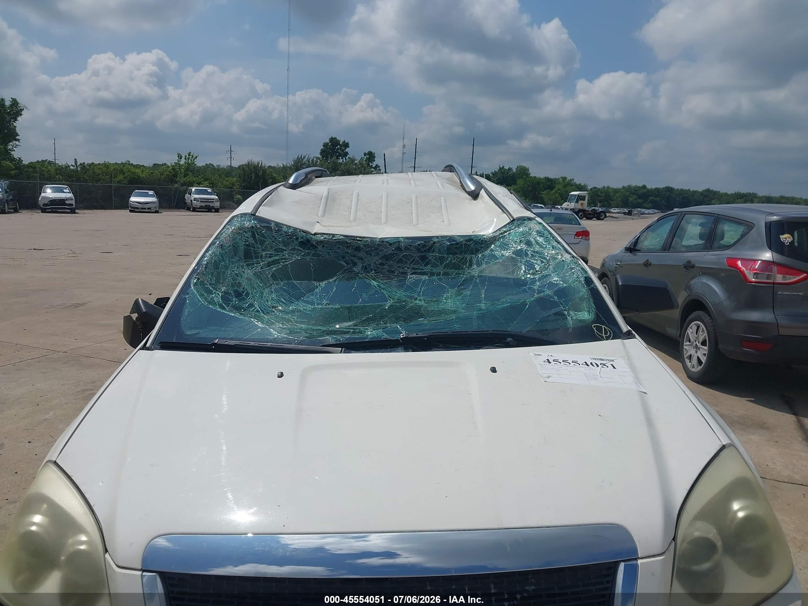 2009 Gmc Acadia Sle1 White vin: 1GKER13D59J219970