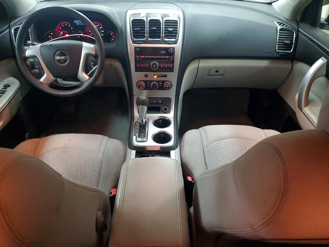 2009 Gmc Acadia Sle White vin: 1GKER13D99J199433