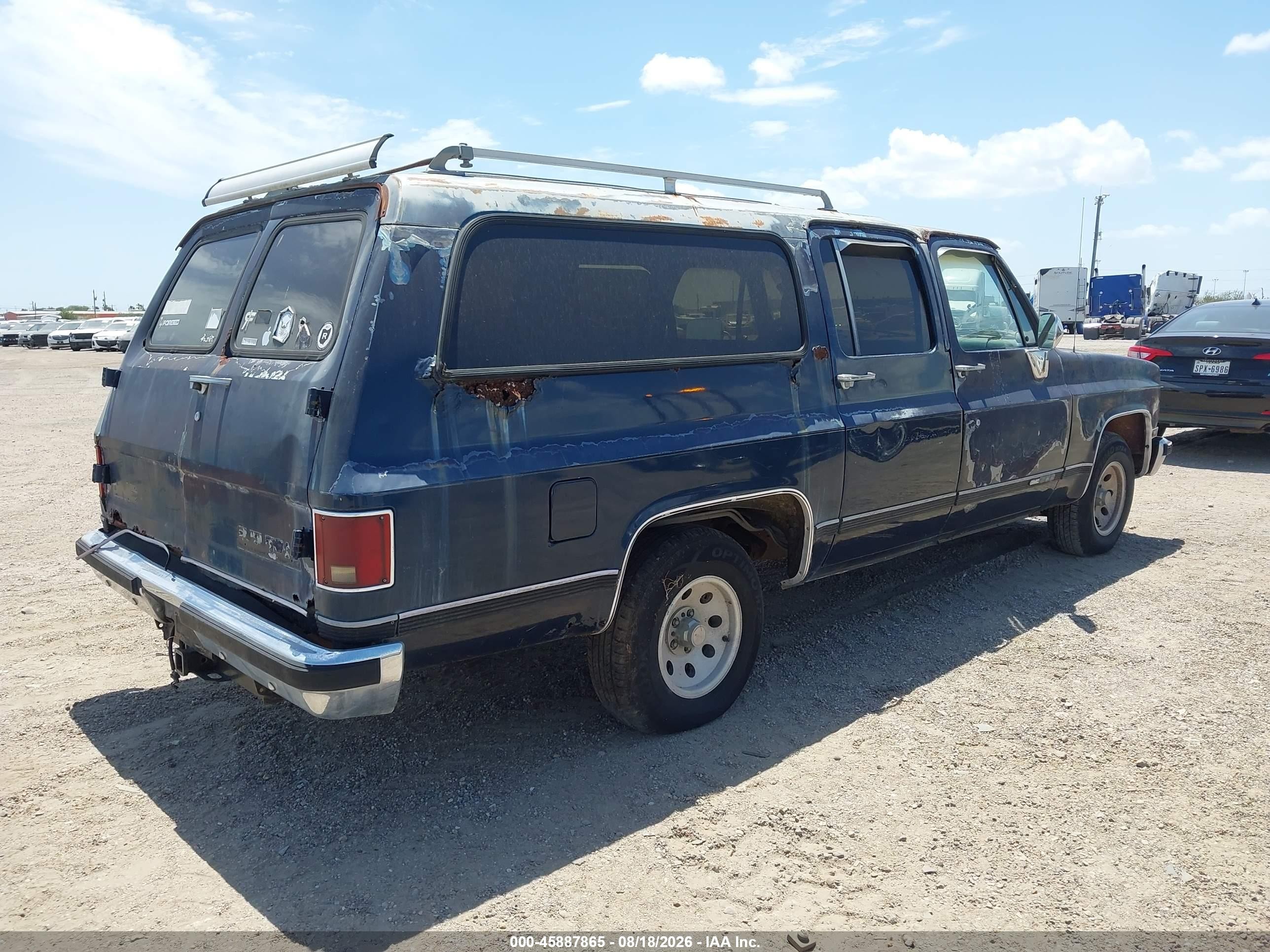 1989 Gmc Suburban R15 Conventional Blue vin: 1GKER16K3KF516917