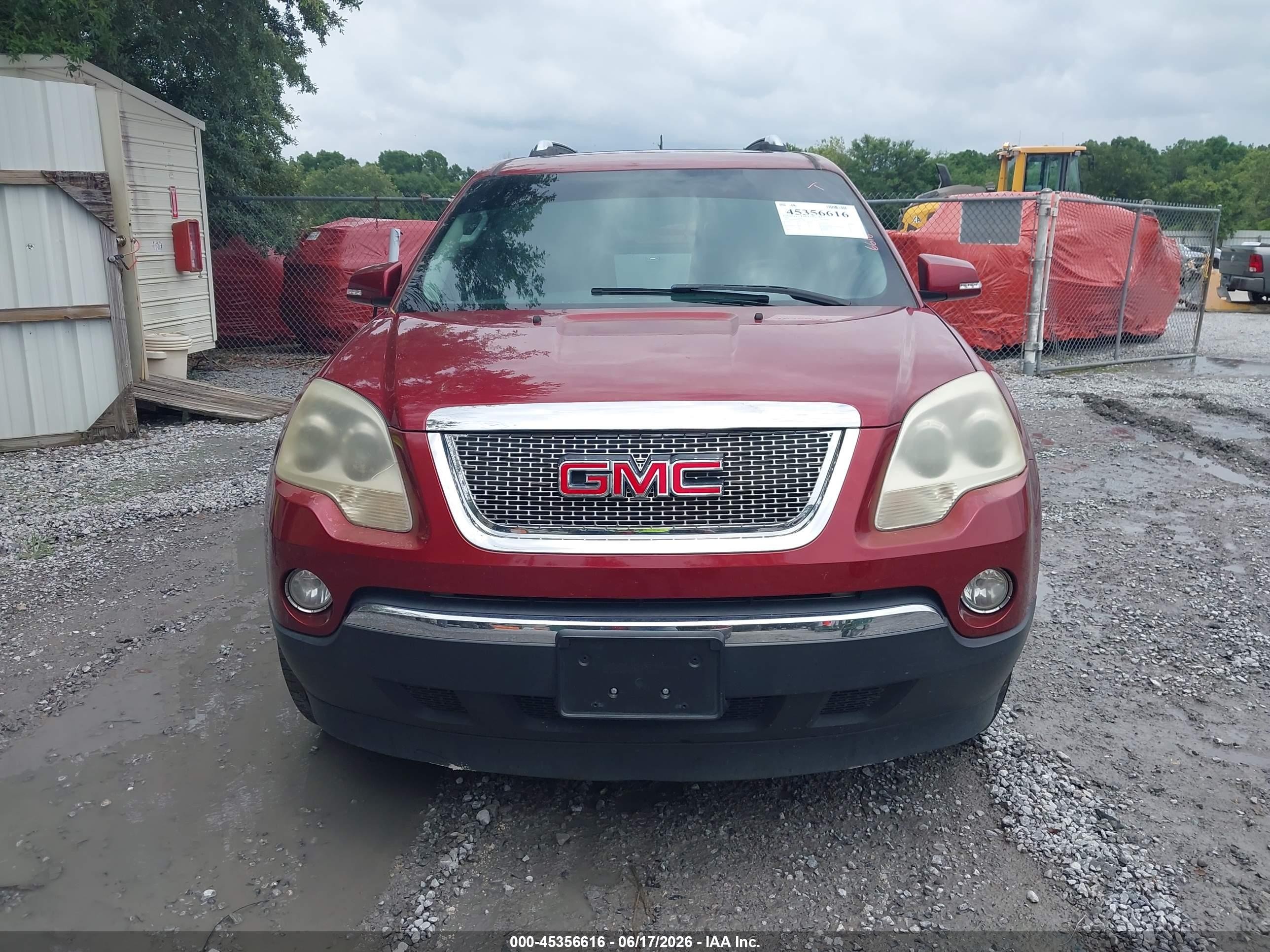 2008 Gmc Acadia Slt-1 Maroon vin: 1GKER23708J170983
