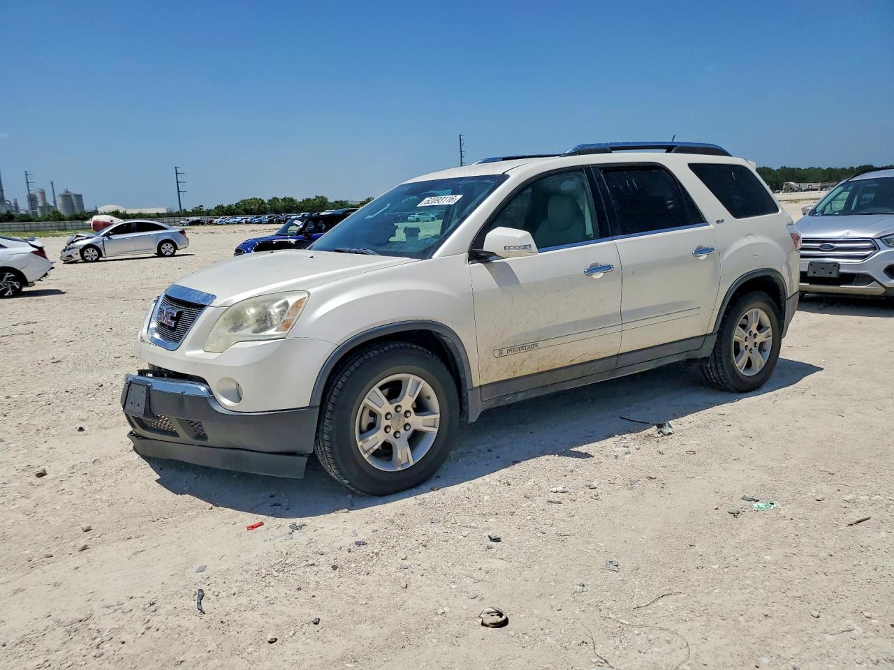 2008 Gmc Acadia Slt-1 White vin: 1GKER23708J296907