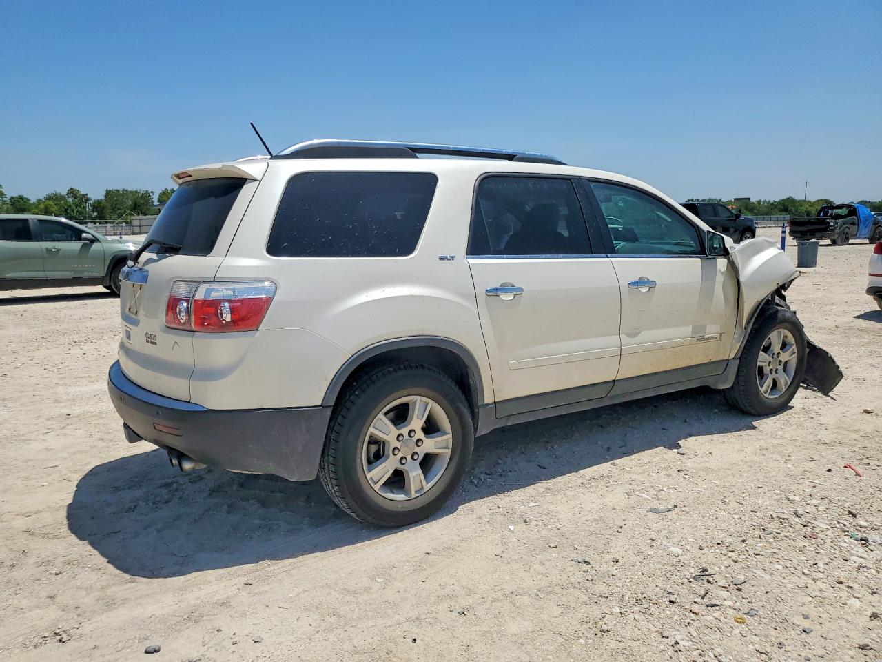 2008 Gmc Acadia Slt-1 White vin: 1GKER23708J296907