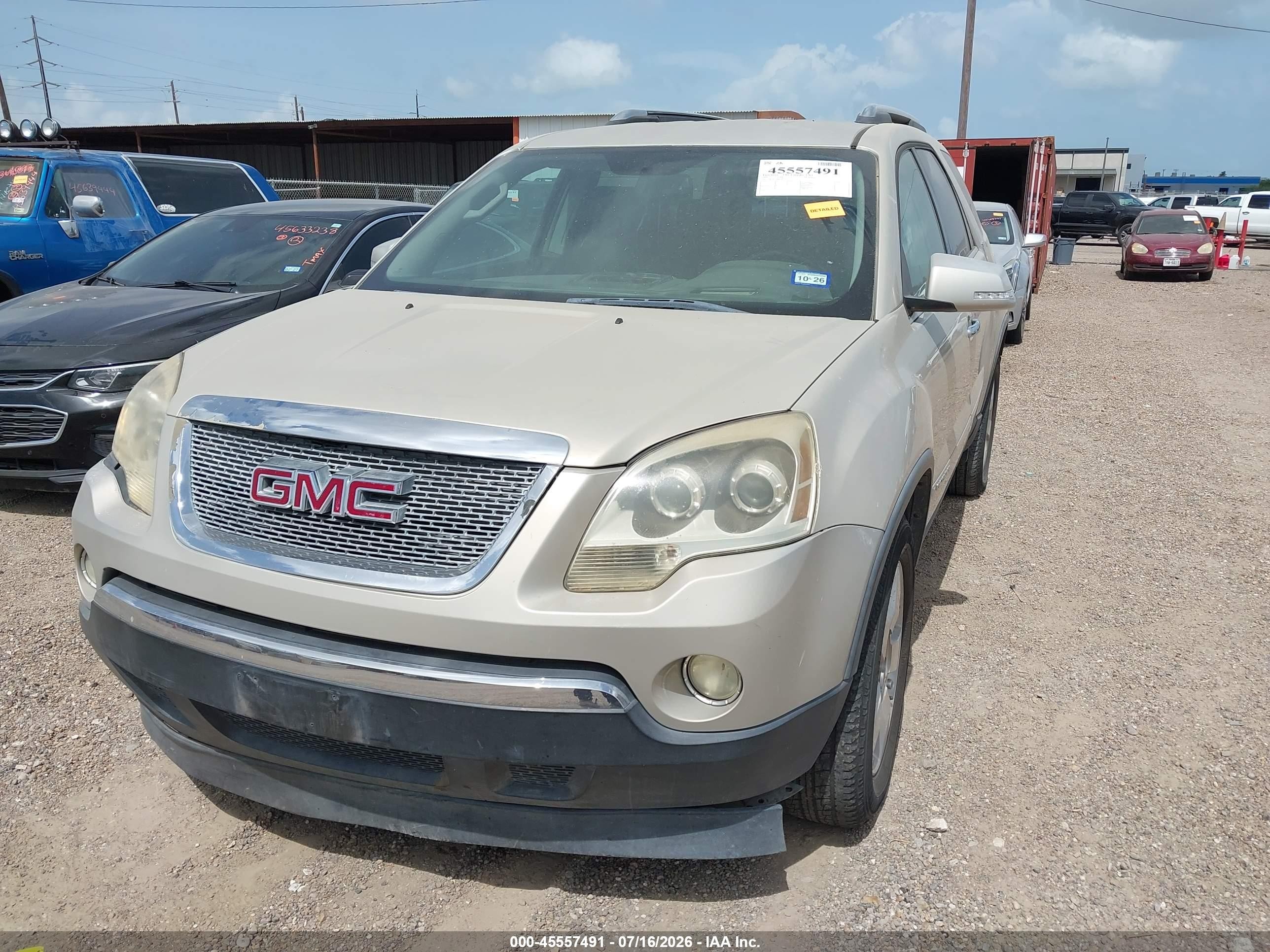 2008 Gmc Acadia Slt-1 Gold vin: 1GKER23708J298771