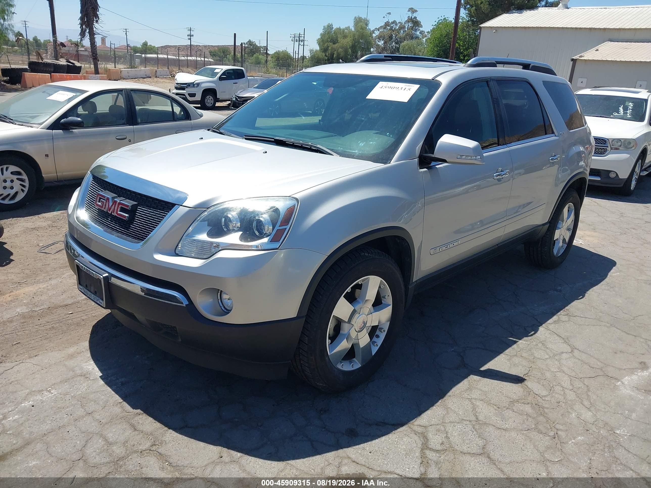 2008 Gmc Acadia Slt-1 Silver vin: 1GKER23718J119783