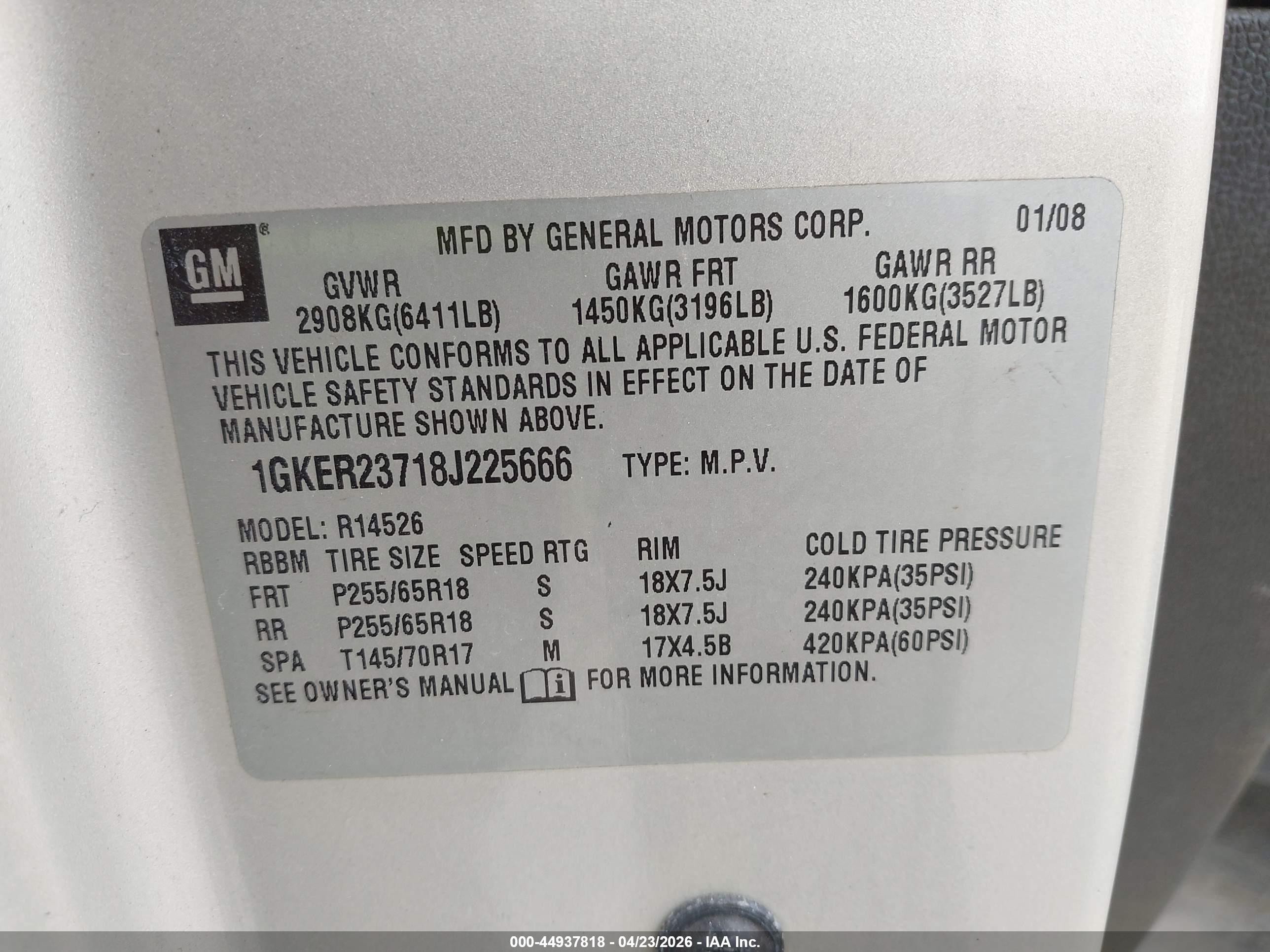 2008 Gmc Acadia Slt-1 Золотой vin: 1GKER23718J225666
