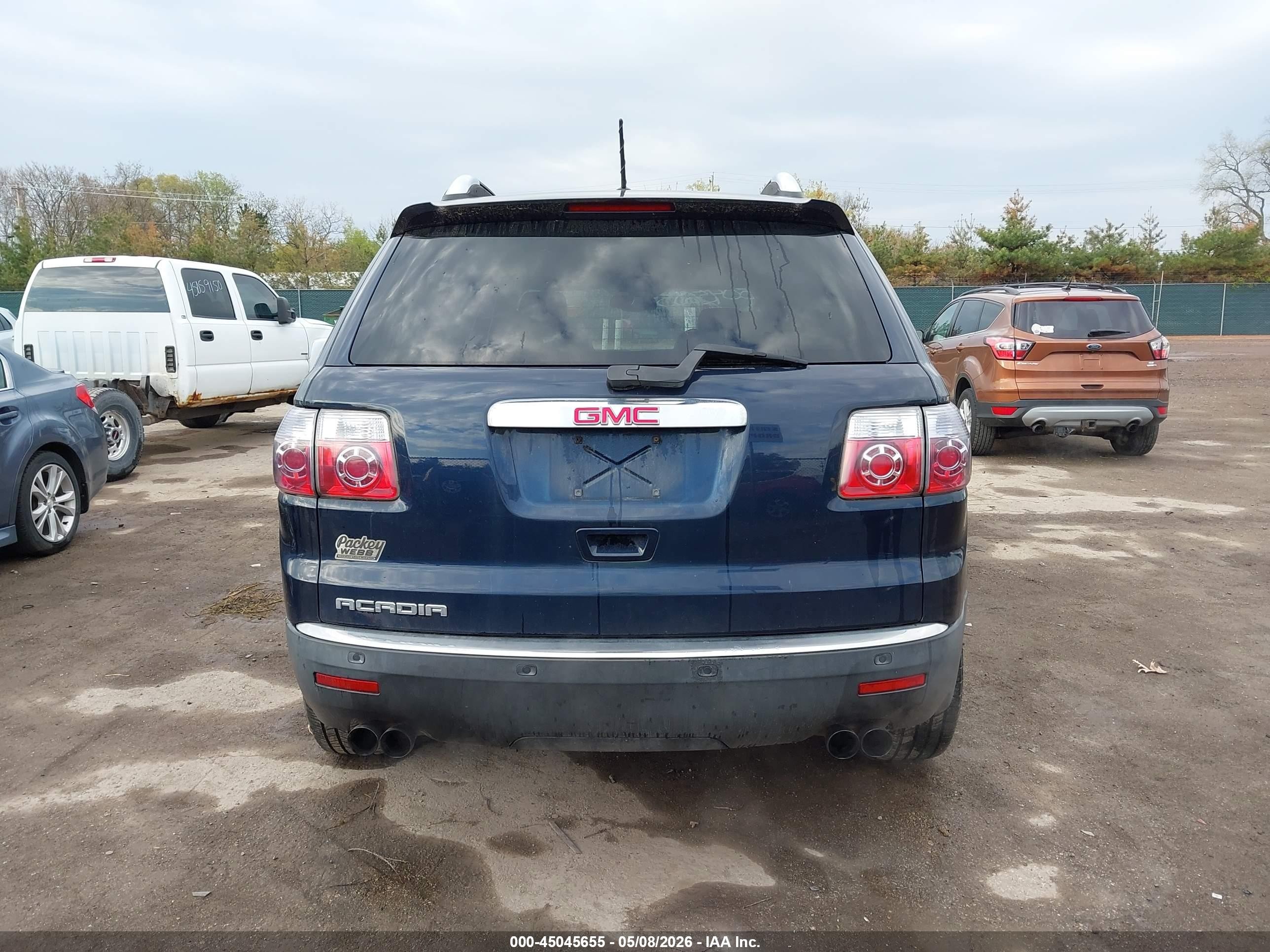 2008 Gmc Acadia Slt-1 Синий vin: 1GKER23728J239687