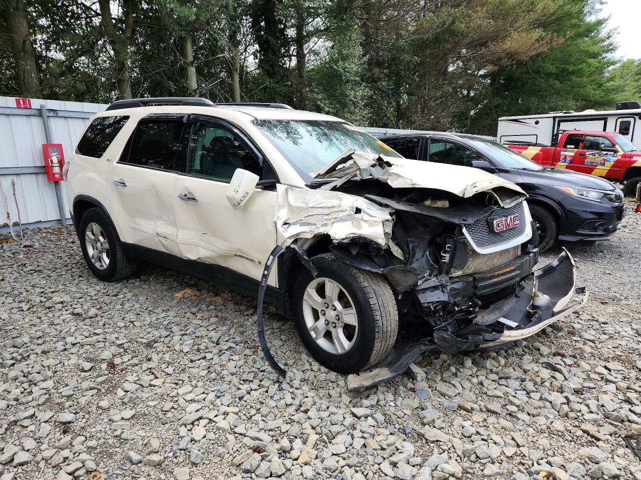 2008 Gmc Acadia Slt-1 Beige vin: 1GKER23728J274083