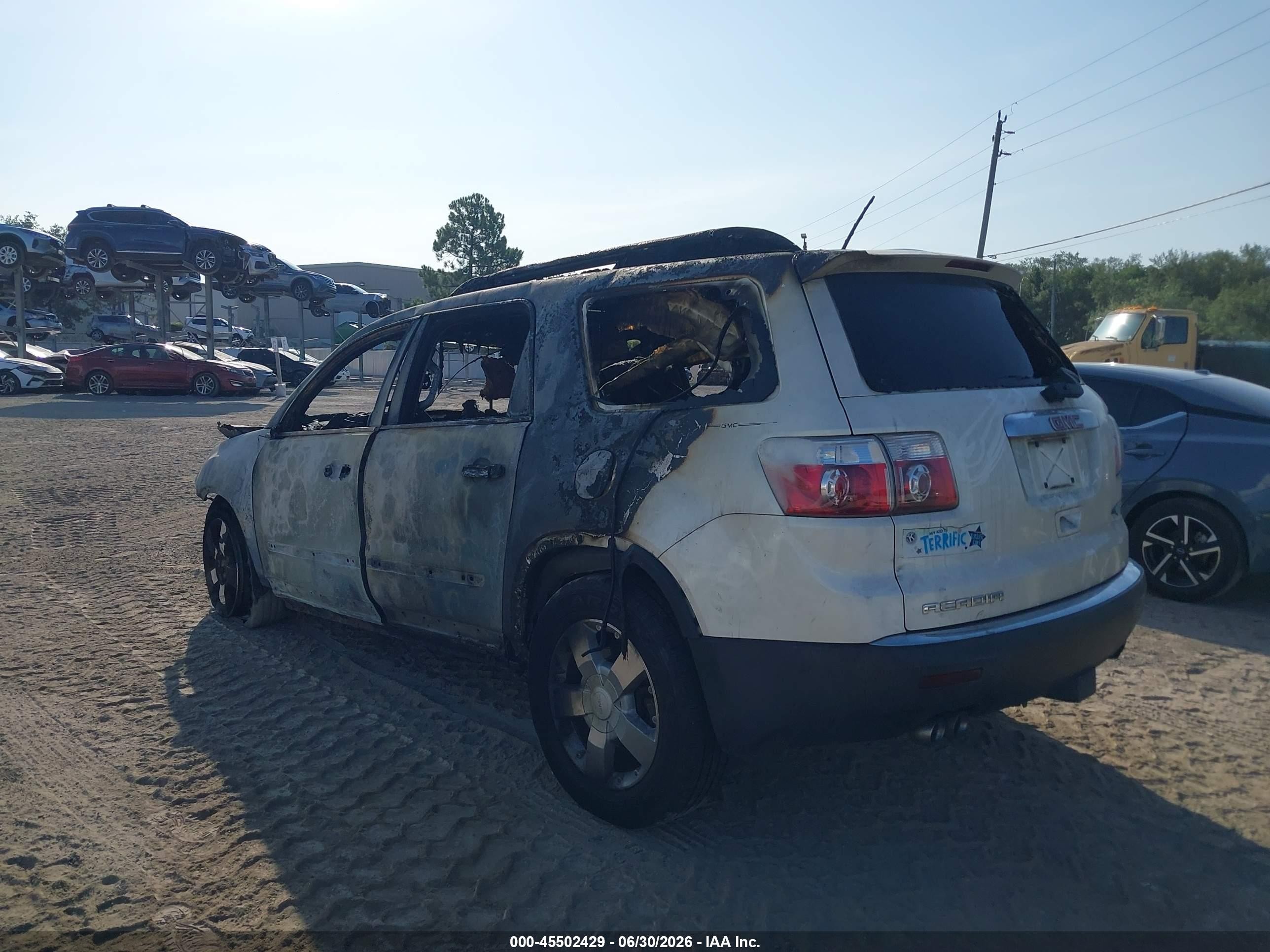 2008 Gmc Acadia Slt-1 White vin: 1GKER23728J292292