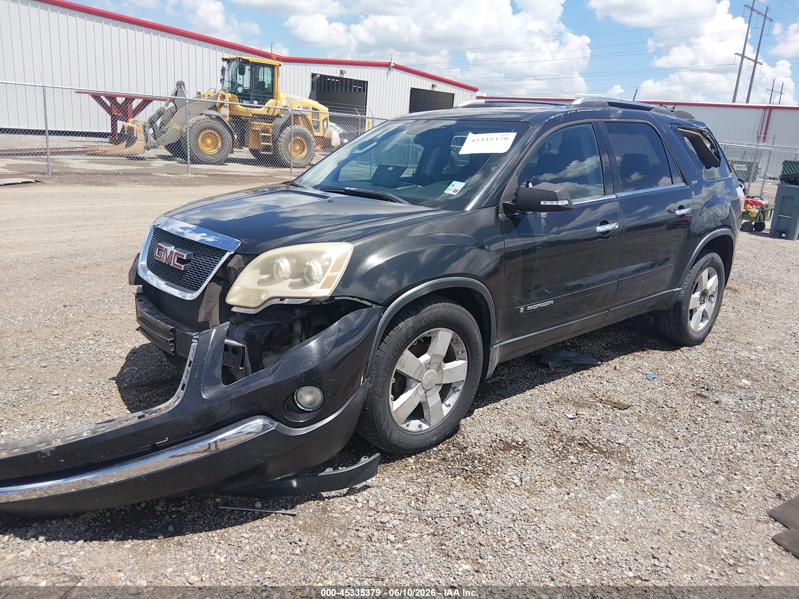 2008 Gmc Acadia Slt-1 Black vin: 1GKER23728J299369