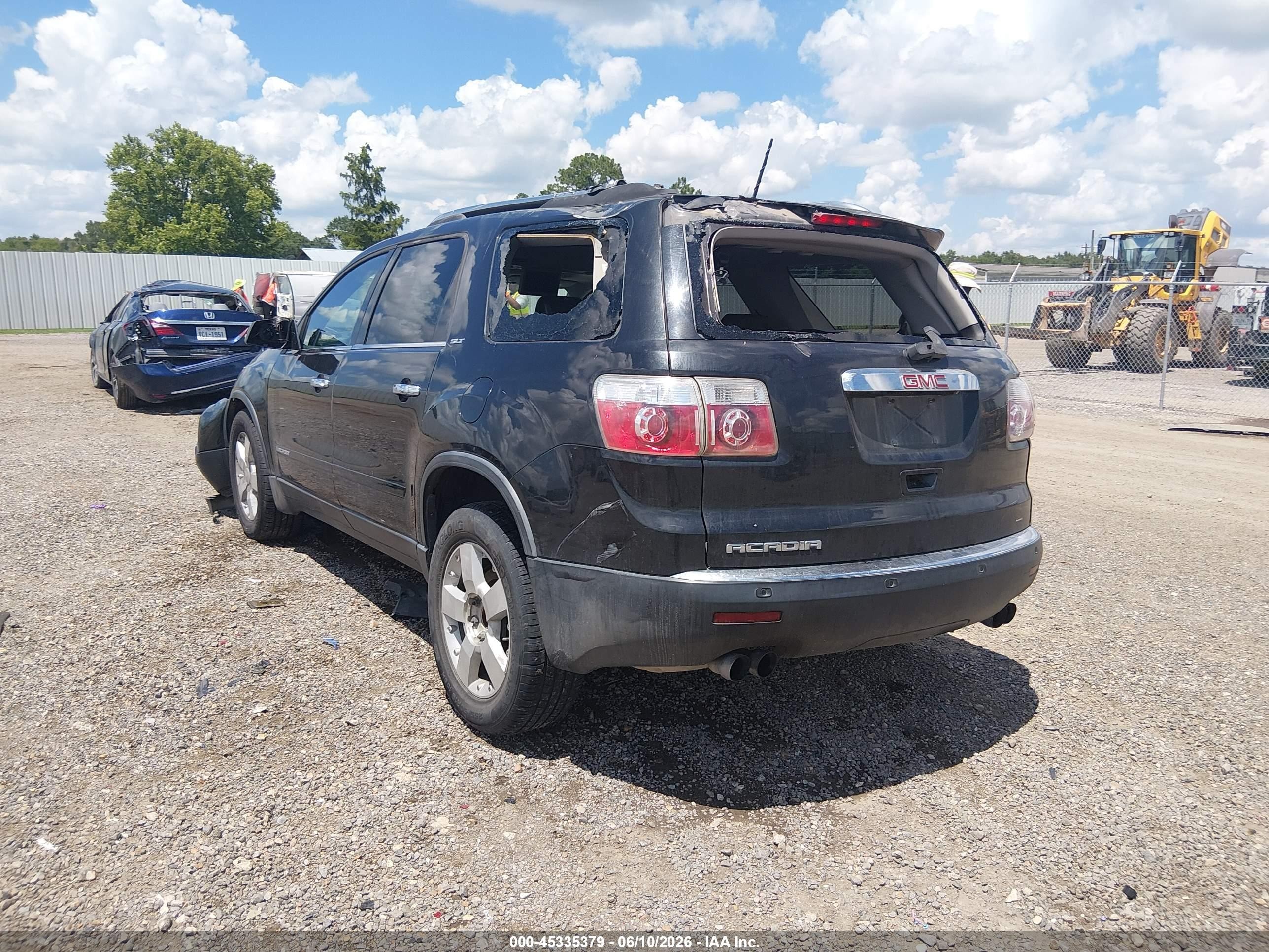 2008 Gmc Acadia Slt-1 Black vin: 1GKER23728J299369