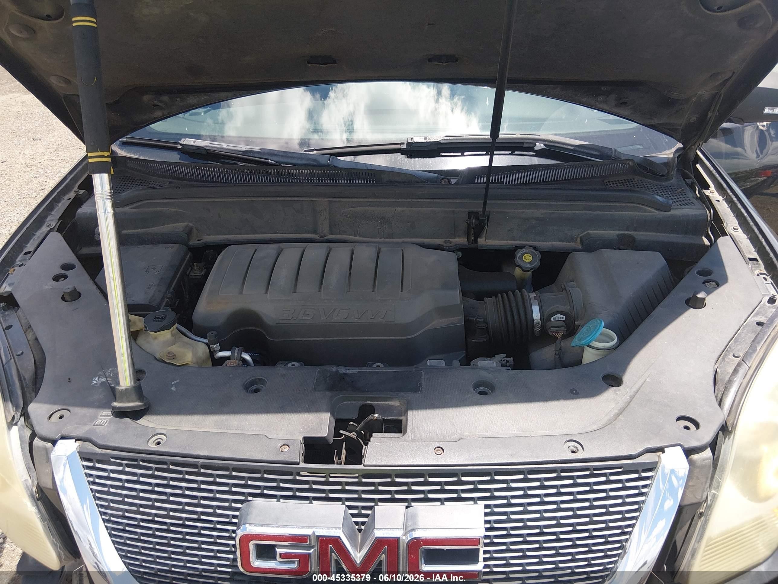 2008 Gmc Acadia Slt-1 Black vin: 1GKER23728J299369