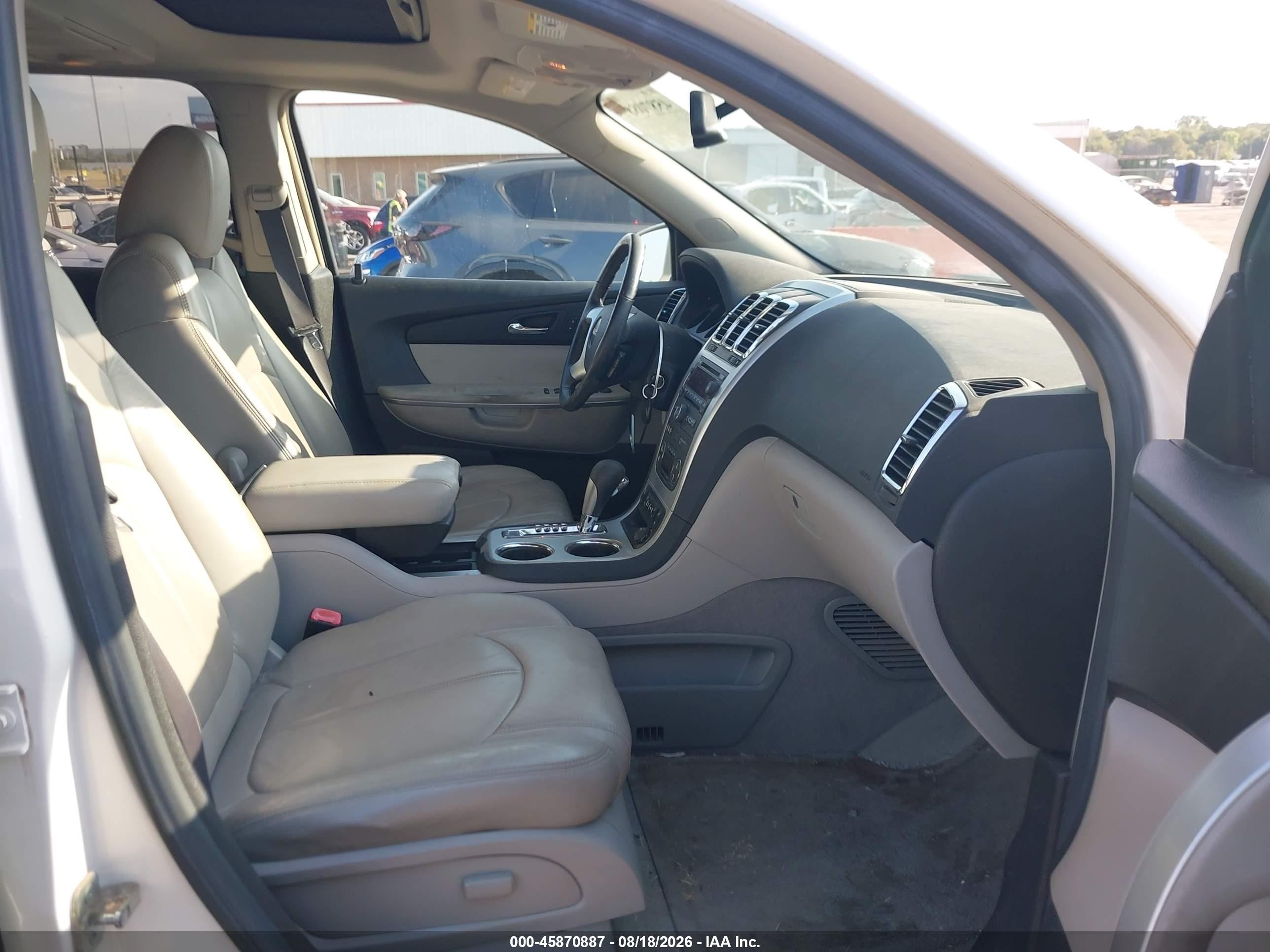 2008 Gmc Acadia Slt-1 White vin: 1GKER23728J302867