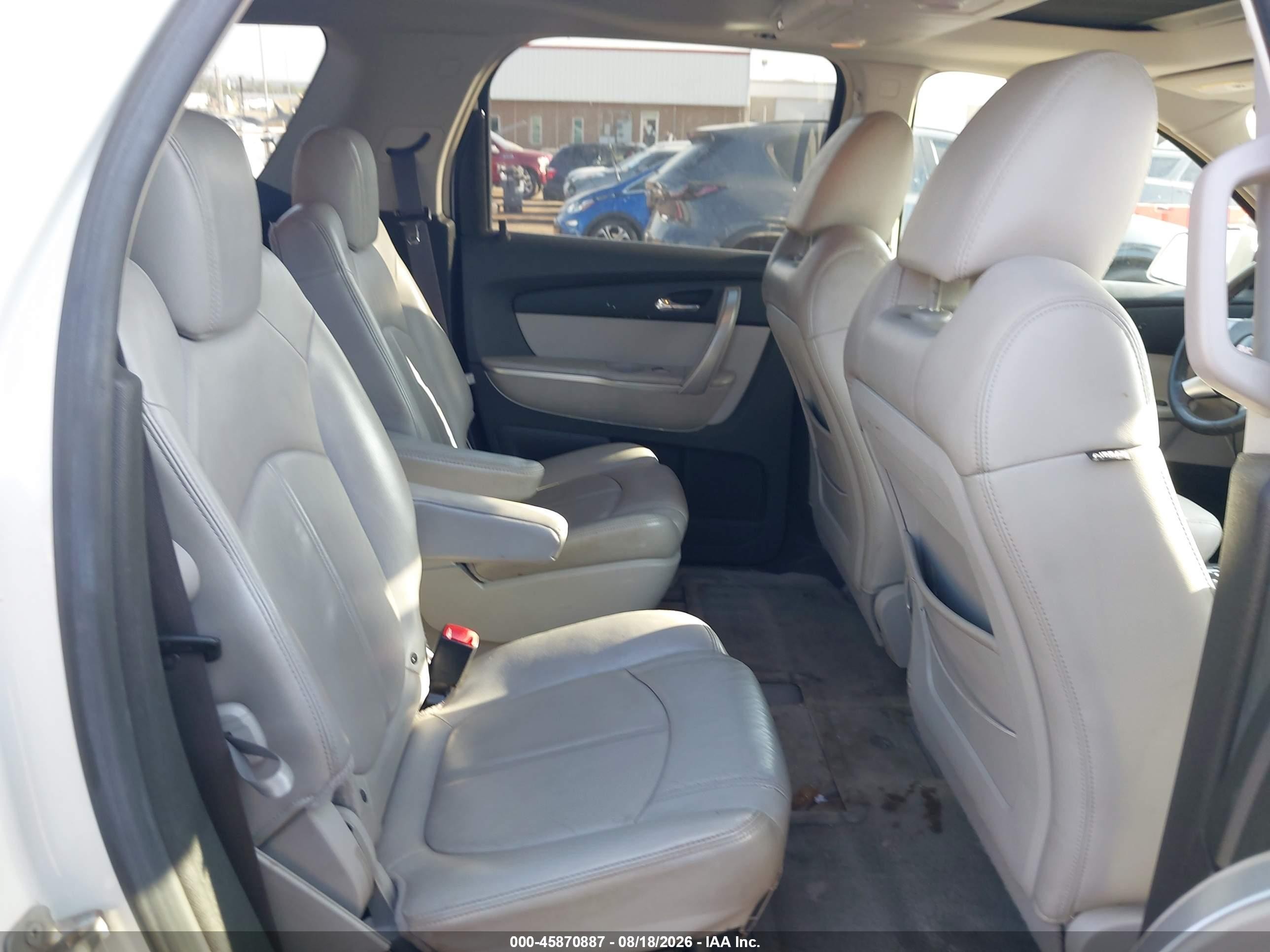 2008 Gmc Acadia Slt-1 White vin: 1GKER23728J302867