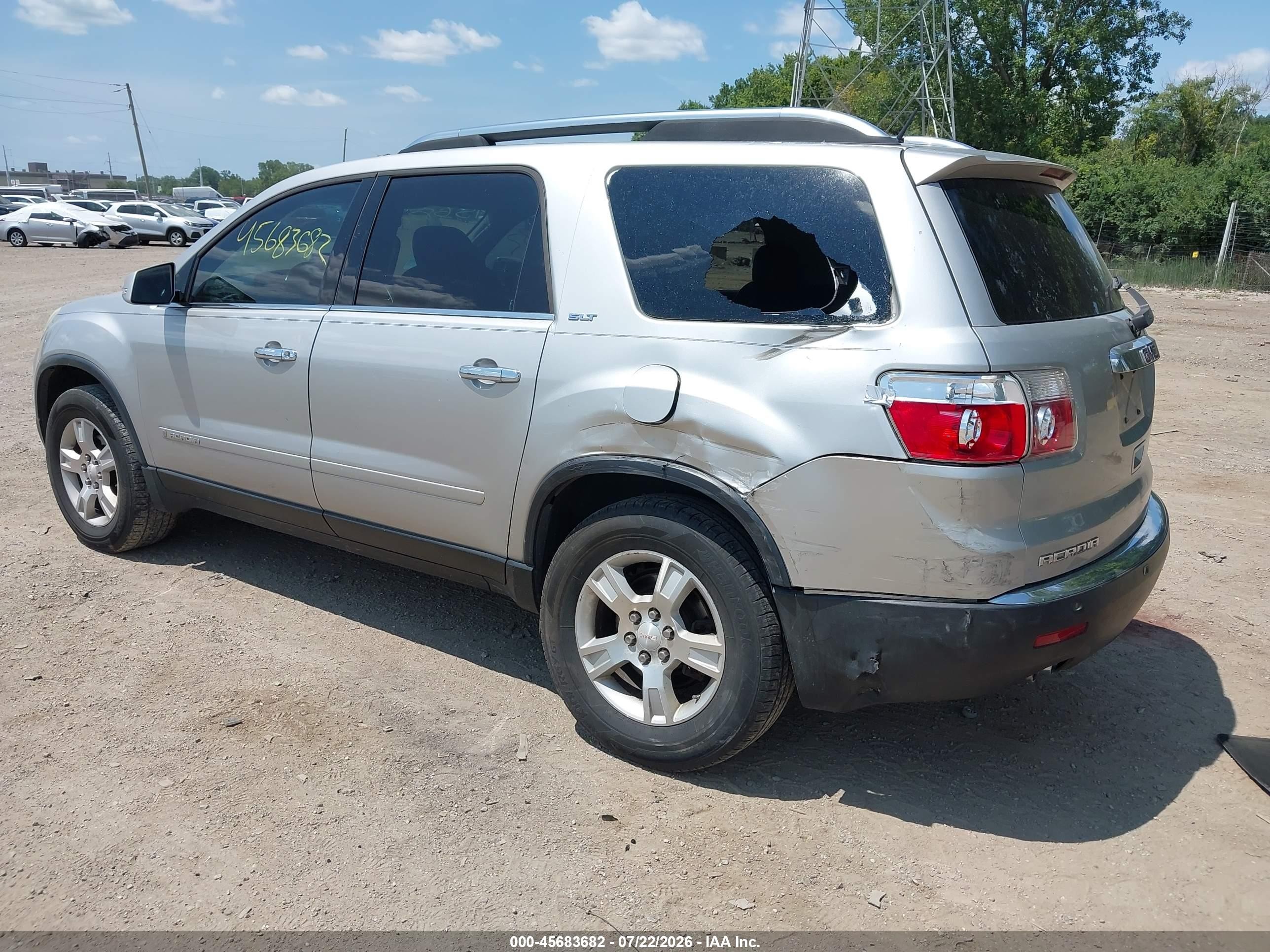 2007 Gmc Acadia Slt Silver vin: 1GKER23737J161547