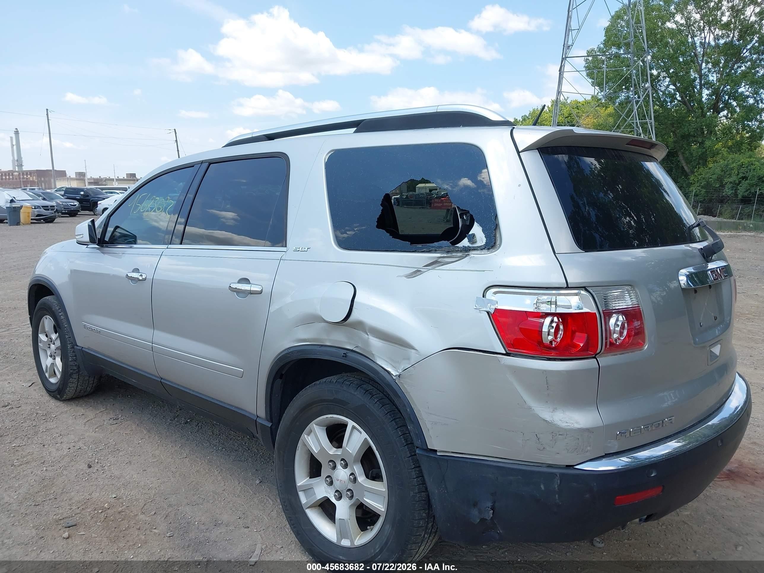 2007 Gmc Acadia Slt Silver vin: 1GKER23737J161547