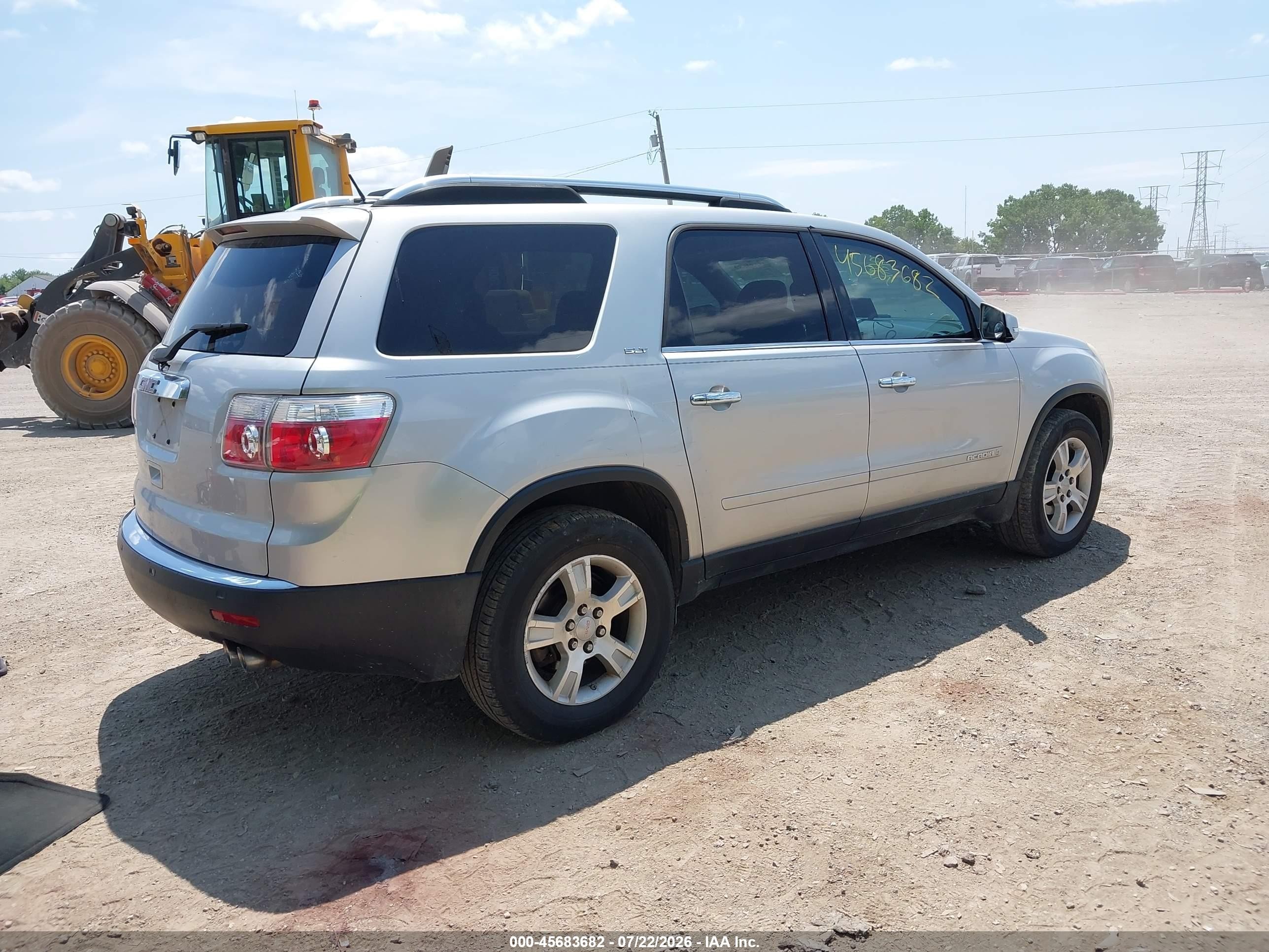 2007 Gmc Acadia Slt Silver vin: 1GKER23737J161547
