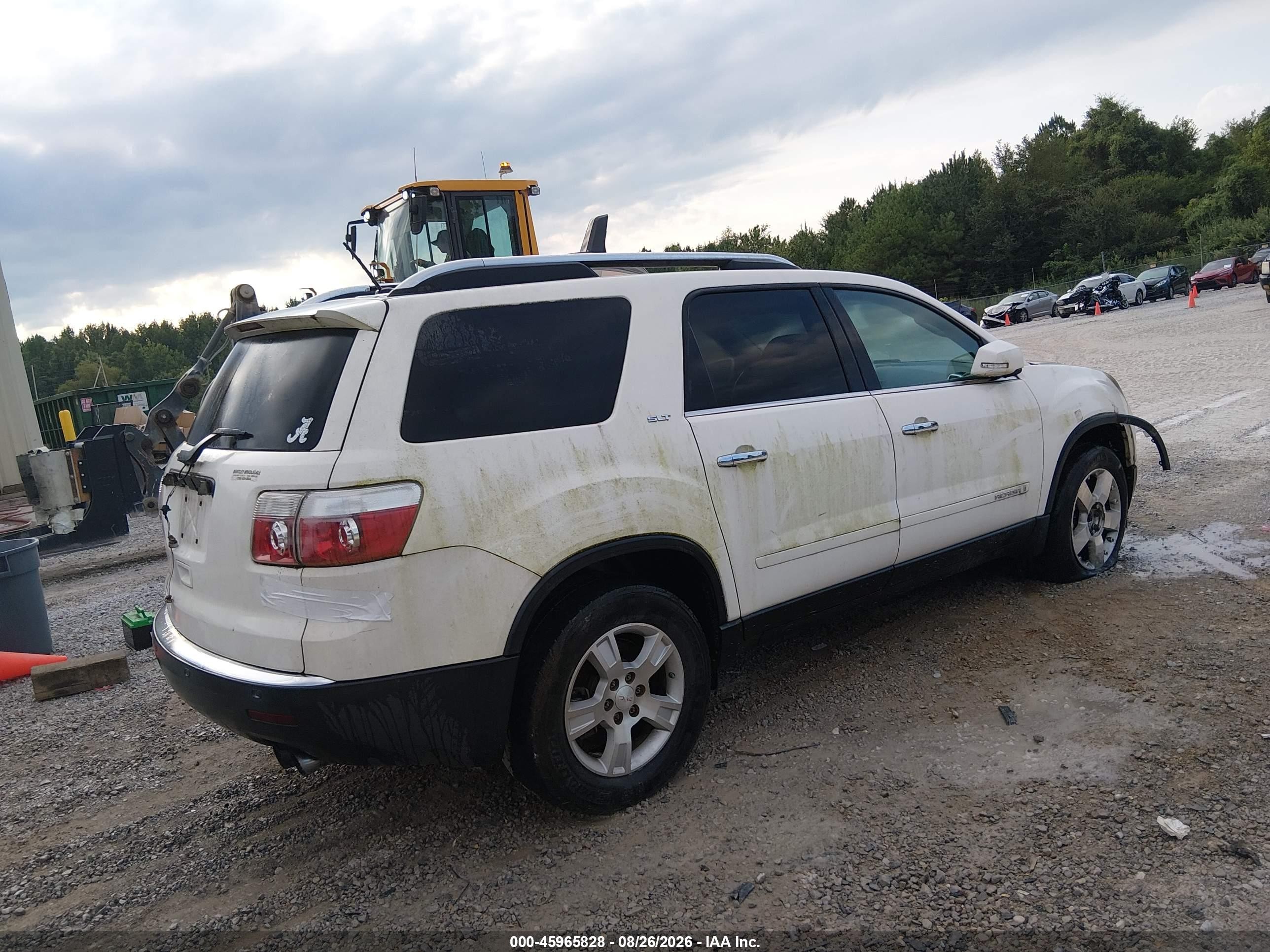 2008 Gmc Acadia Slt-1 Белый vin: 1GKER23738J146404
